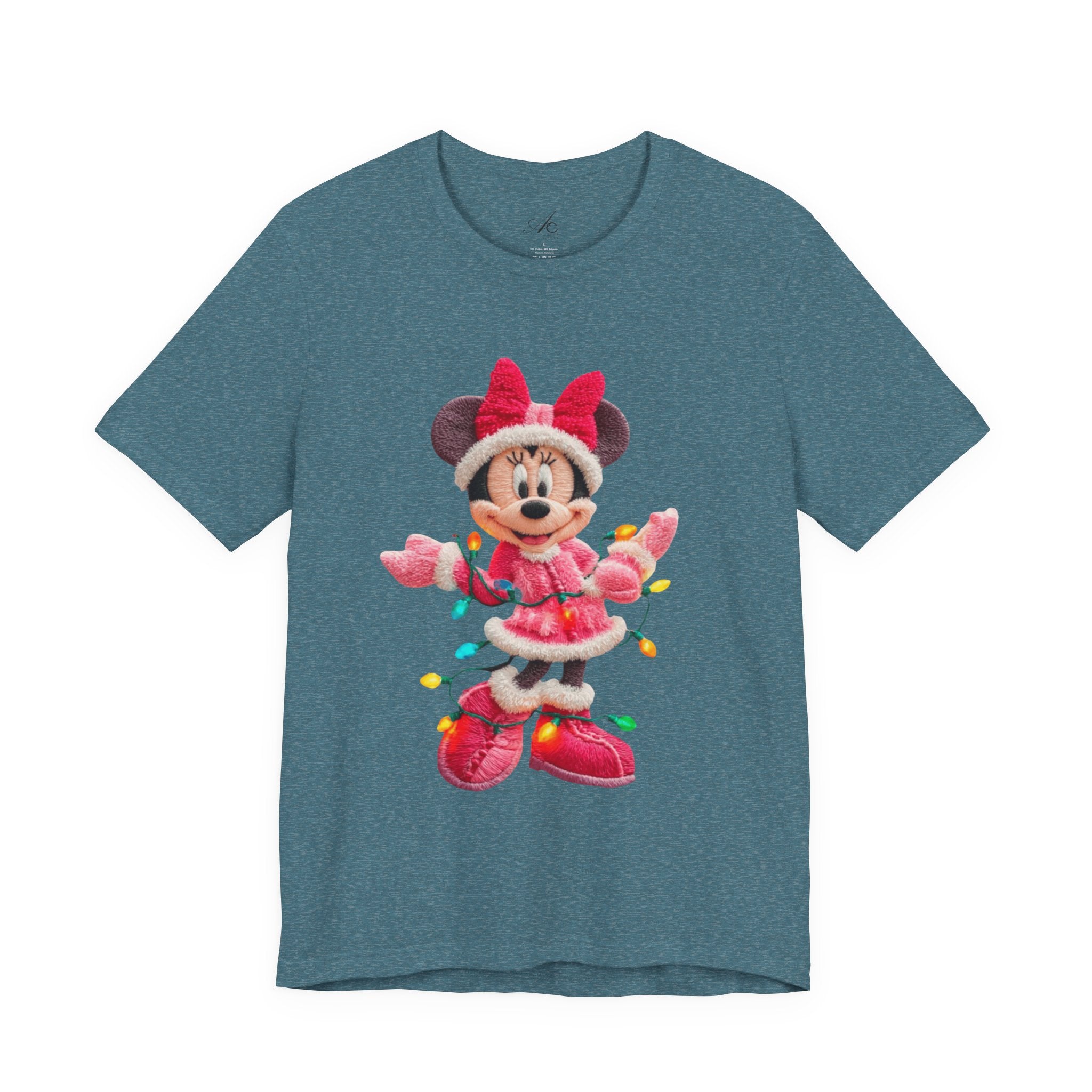 Minnie Mouse Holiday Lights T-Shirt Festive Holiday Designs
