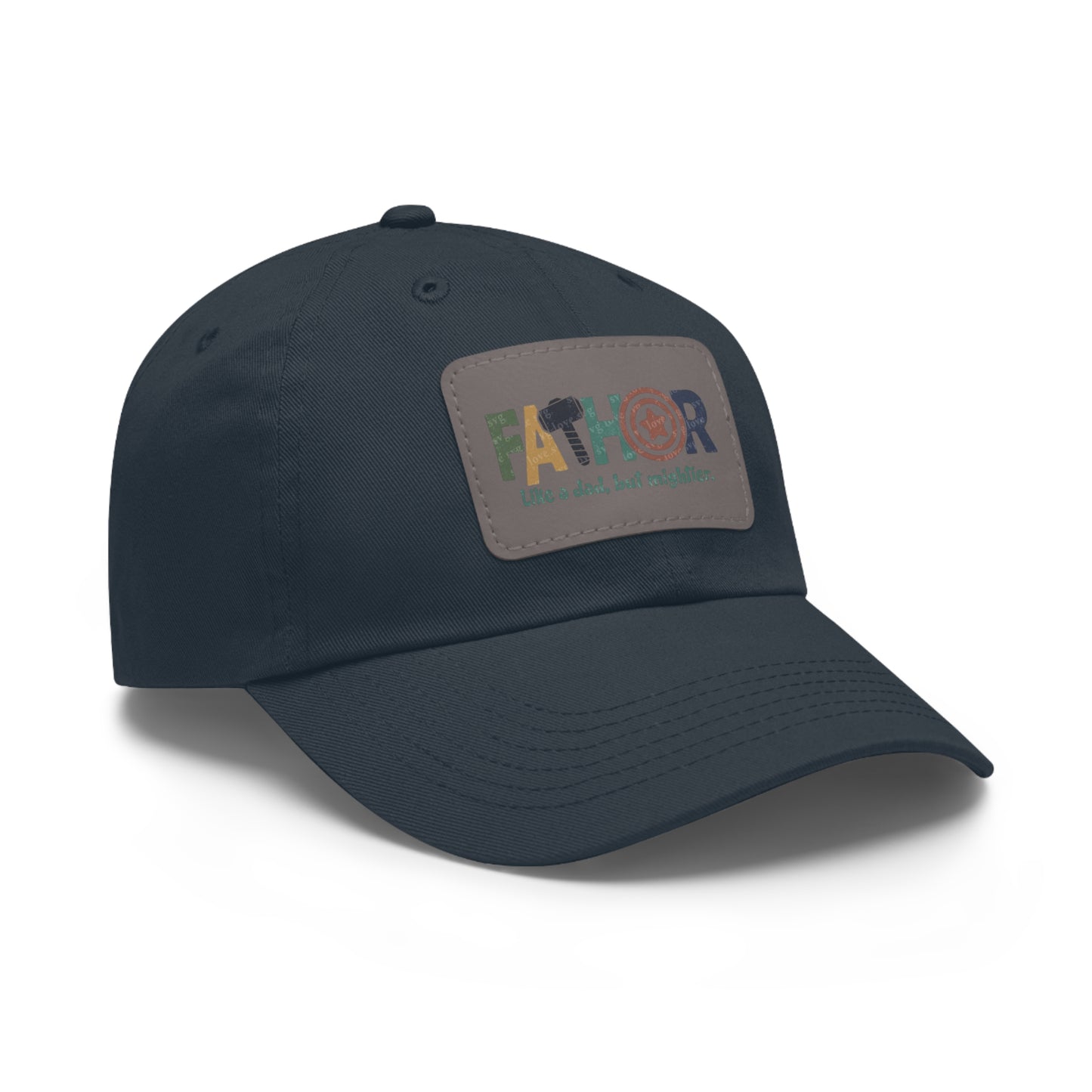 Stylish Dad Hat with Leather Patch - Perfect Gift for Fathers, Dads, Father's Day, Casual Wear, Outdoor Activities