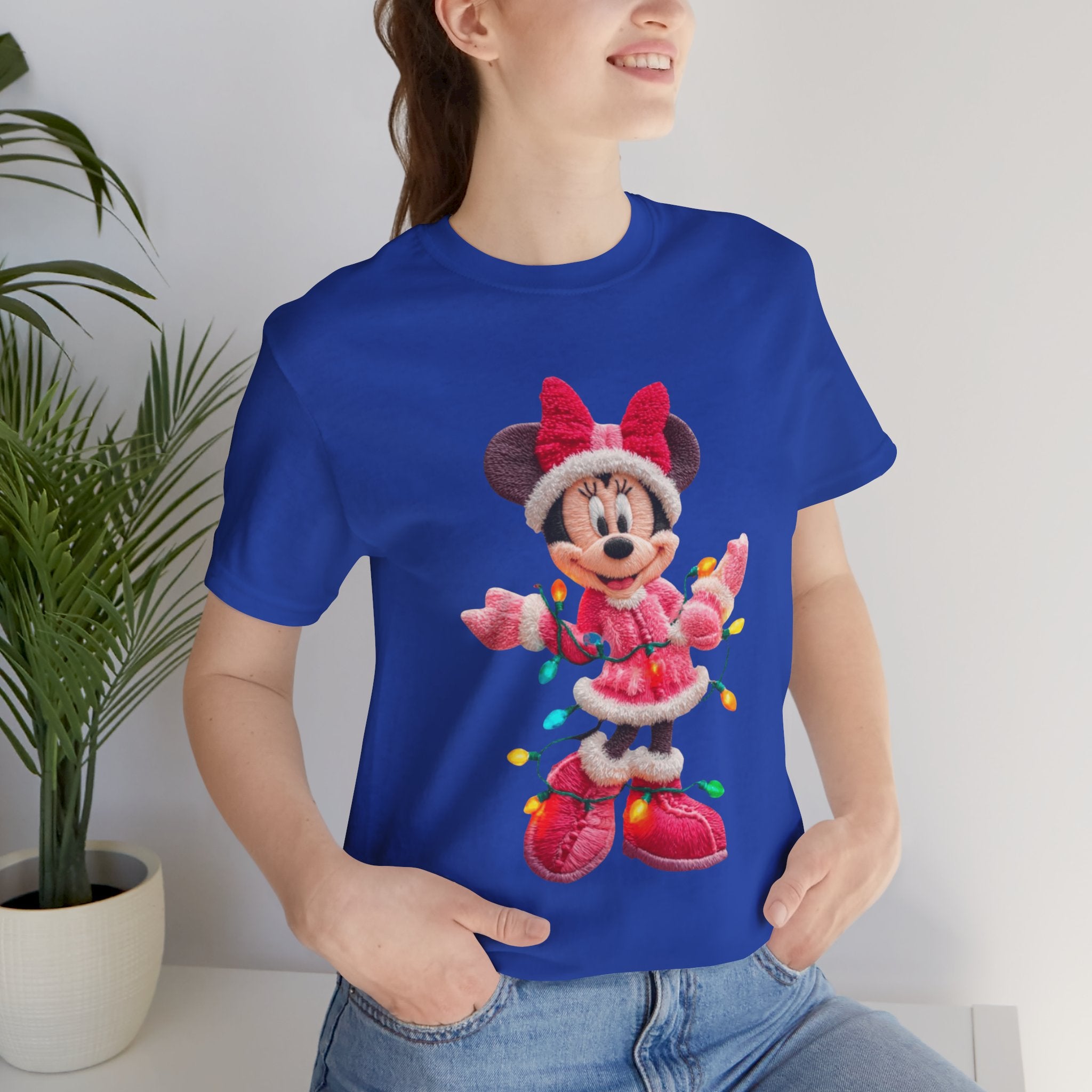 Minnie Mouse Holiday Lights T-Shirt Festive Holiday Designs