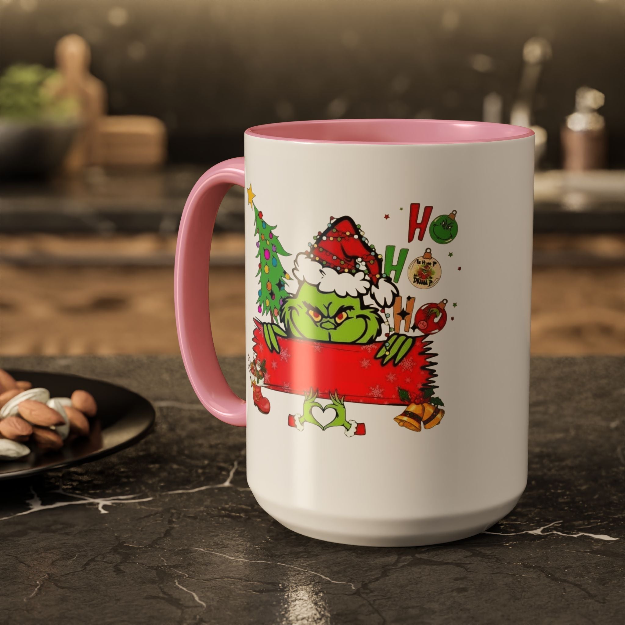 Christmas Grinch Mug (11oz & 15oz)  Funny Holiday Coffee Cup with Grinch Illustration Christmas Mugs Collection!