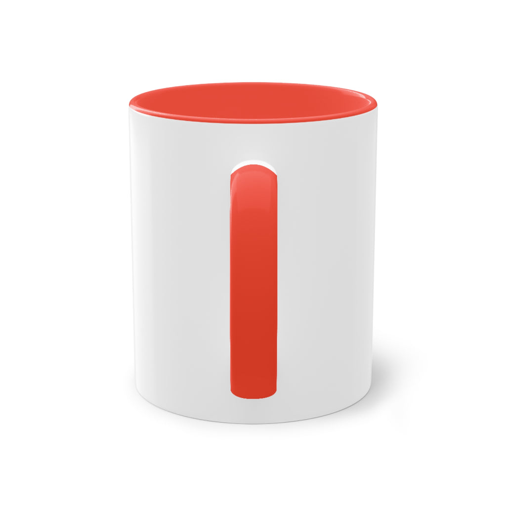 Holiday Sports Mom Coffee Mug Festive 'PE' Candy-Stripe Design, 11oz Two-Tone School Staff Christmas Mug Collection,