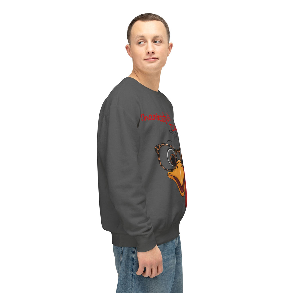 Thanksgiving Turkey 'Thankstfull Daddy' Crewneck Sweatshirt Fall T-Shirts and Sweatshirts Collection