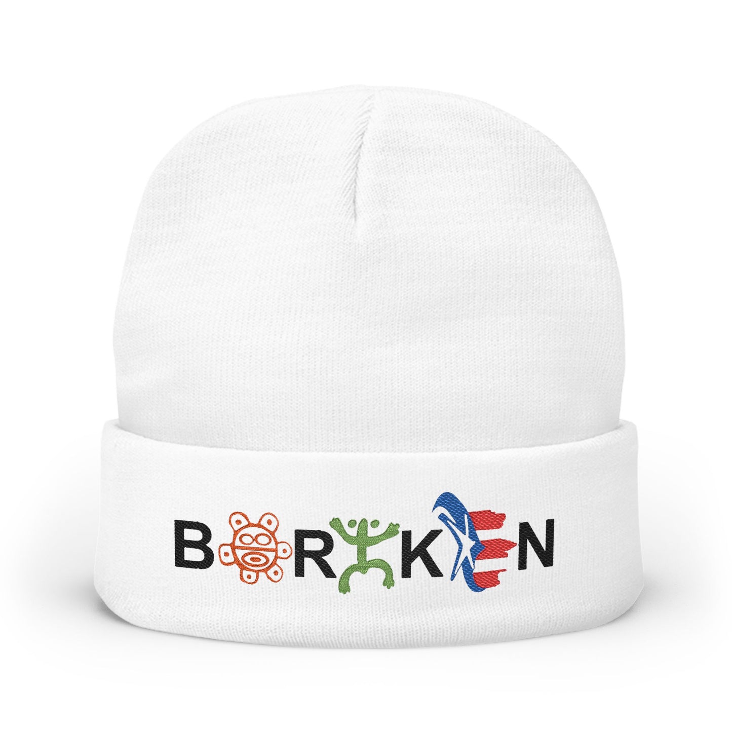 Boricua Winter Beanie – Puerto Rico Pride Knit Hat — Colorful Borough Icon Letters