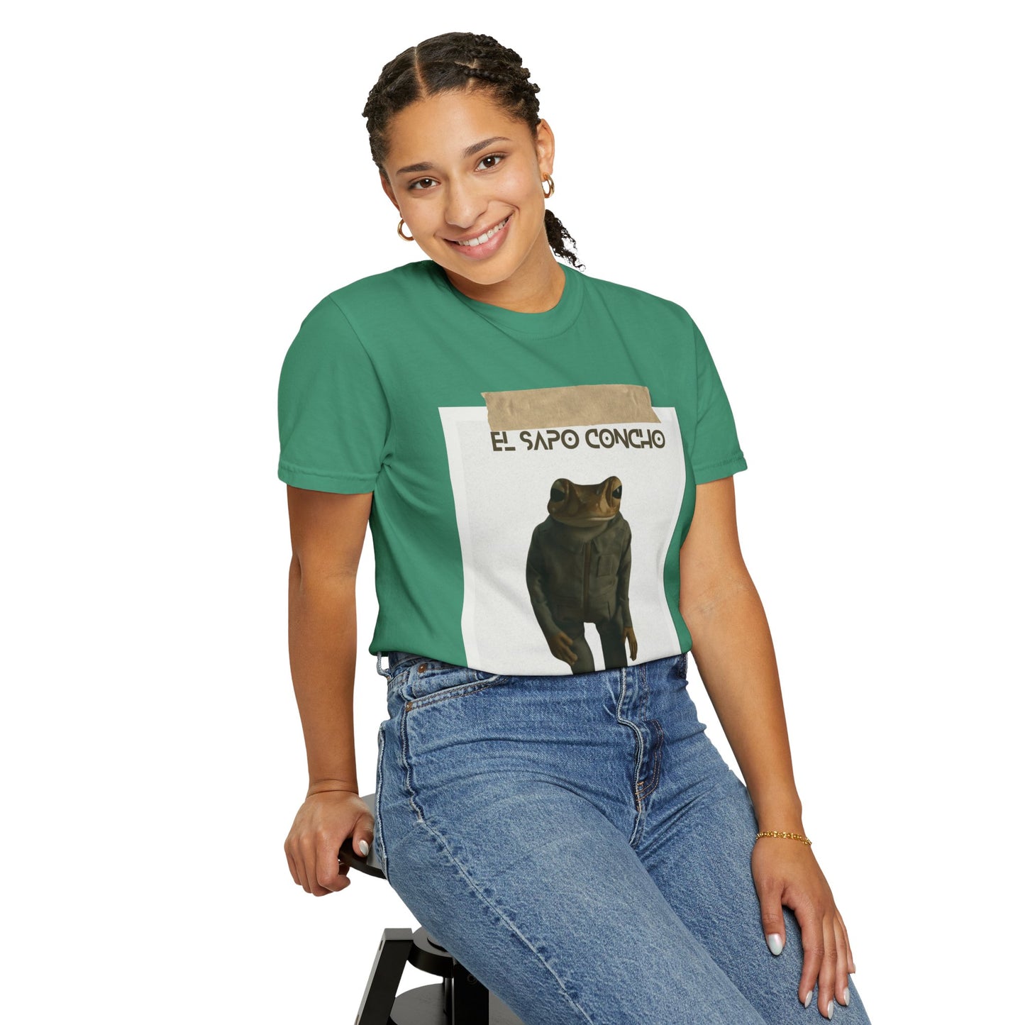 Puerto Rico in Every Stitch Frog Graphic Tee,Summer Vibes, Unique Gift for Nature Lovers