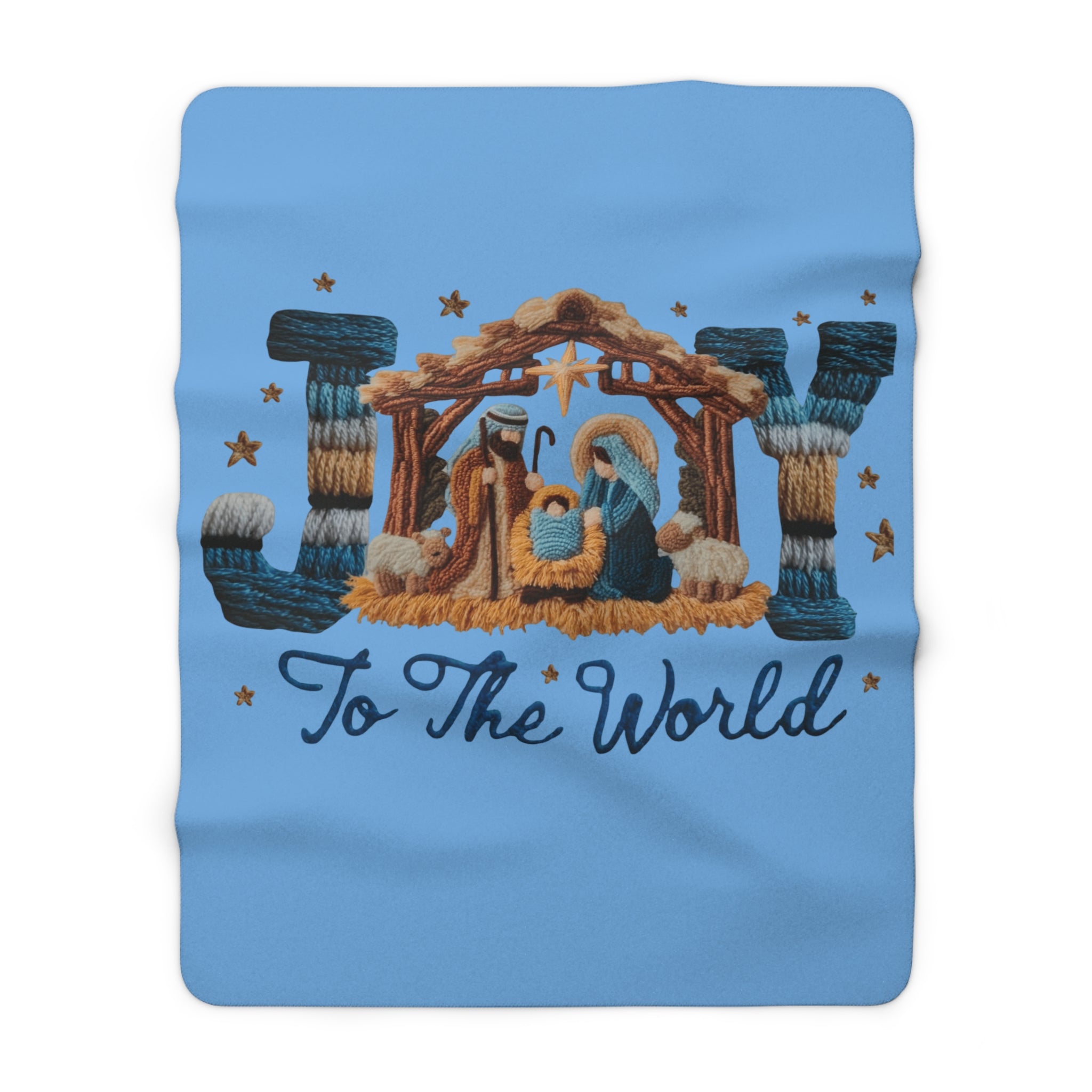 Magical Christmas Cartoon Blanket Joy to the World Christmas Throw