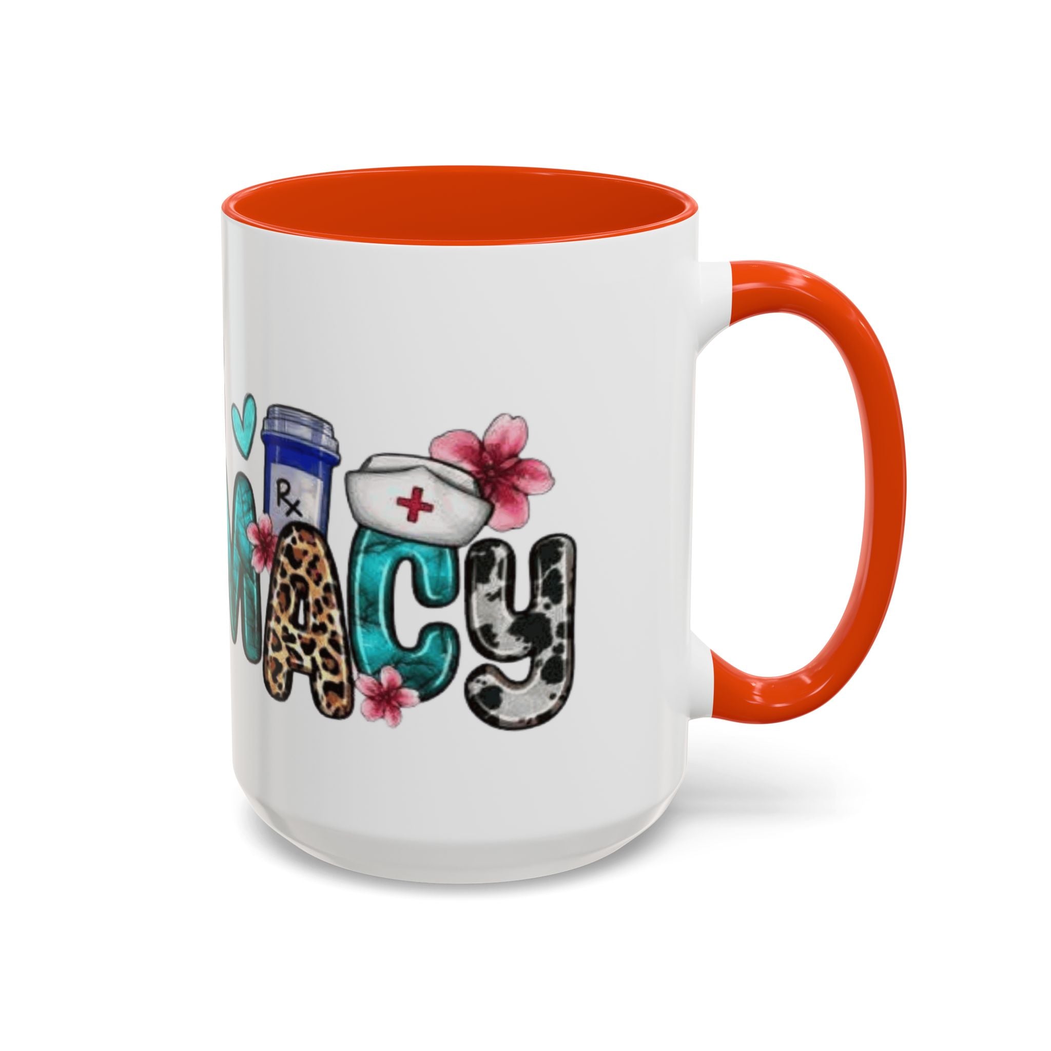 Pharmacy Nurse Coffee Mug — Cute Leopard & Teal Medical Design (11oz/15oz)Christmas mug for all healthcare heroes