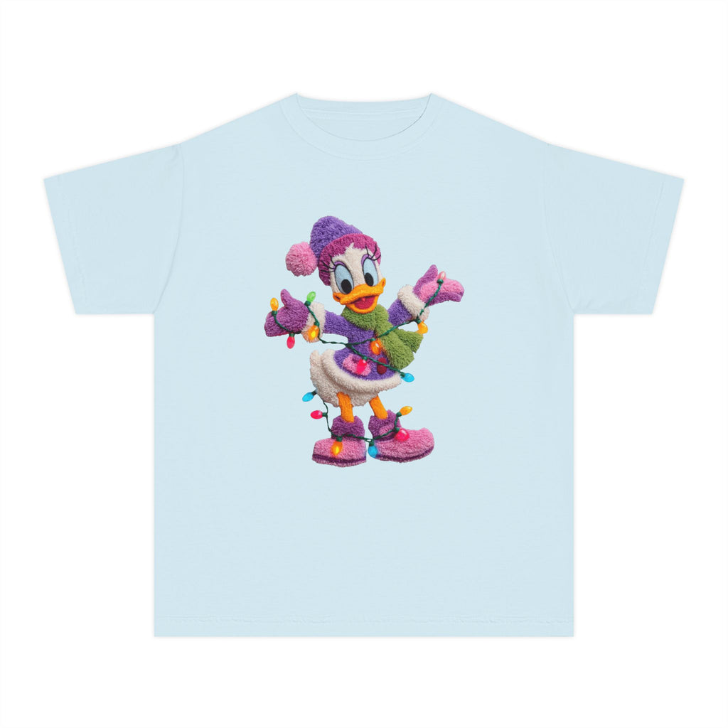 Duckling Holiday Tee — Cute Winter Lights Kids T-Shirt