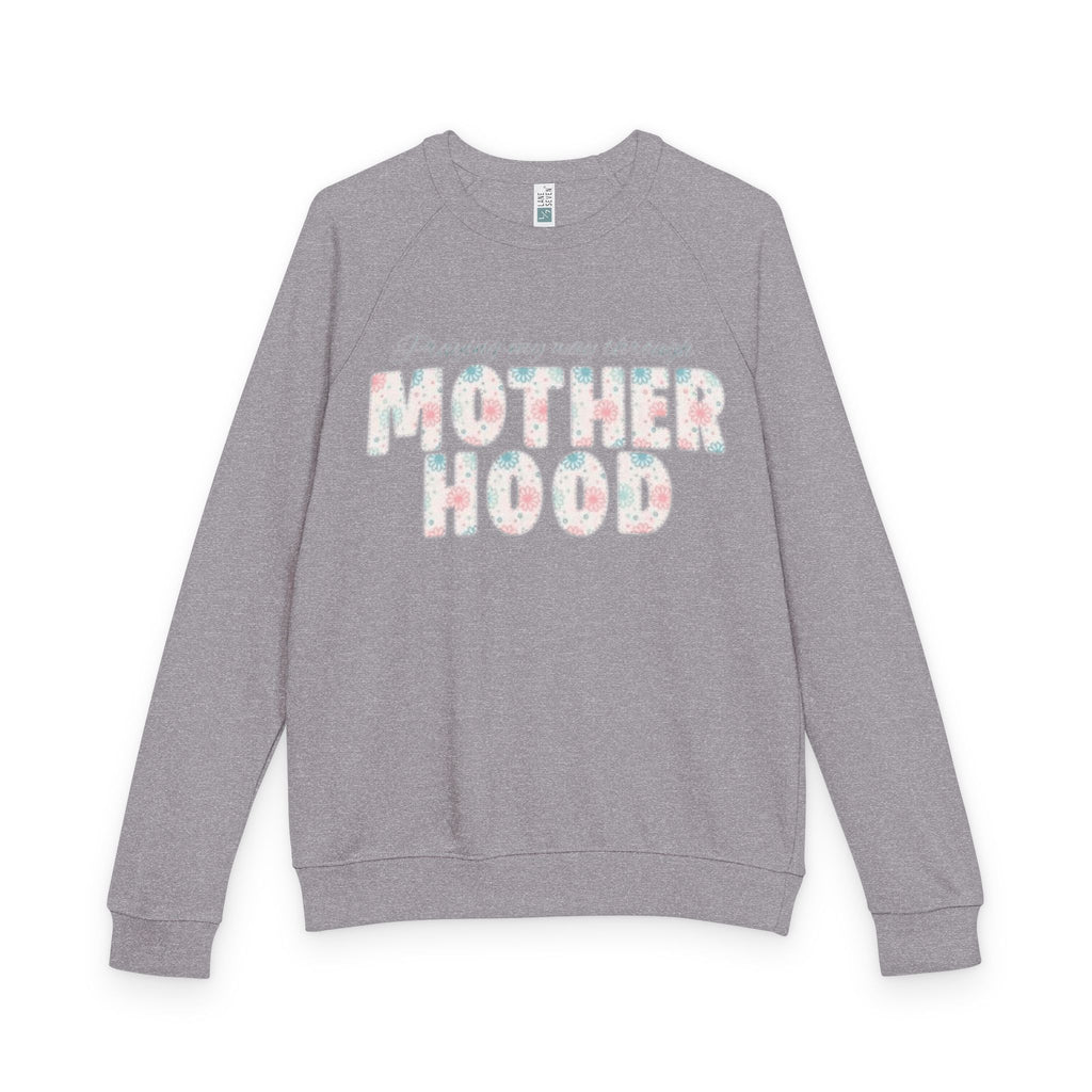 Motherhood Crewneck Sweatshirt  'Blessed with the Chaos' Raglan Pullover for Moms