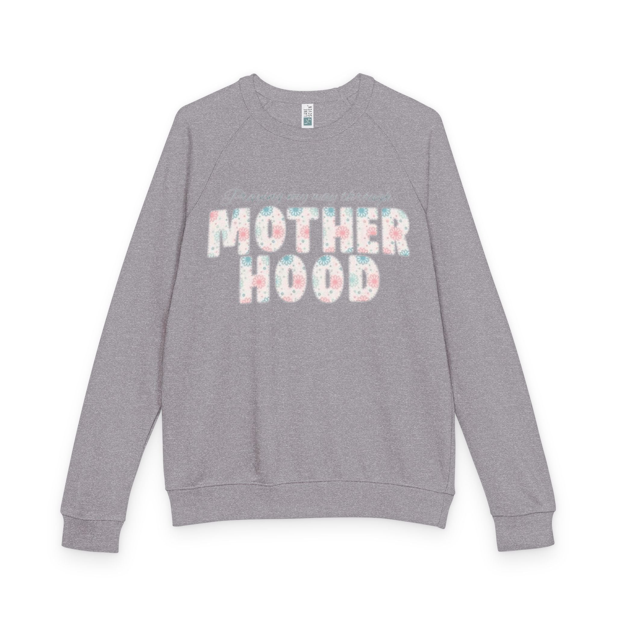 Motherhood Crewneck Sweatshirt  'Blessed with the Chaos' Raglan Pullover for Moms