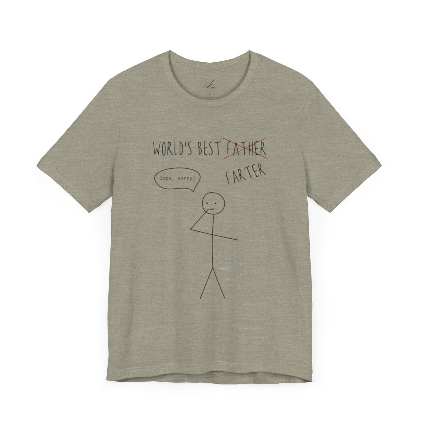 Funny Unisex T-Shirt for Dad, World's Best Farter Tee, Best Dad Ever Shirt, Gift for Father's Day, Dad Humor Apparel