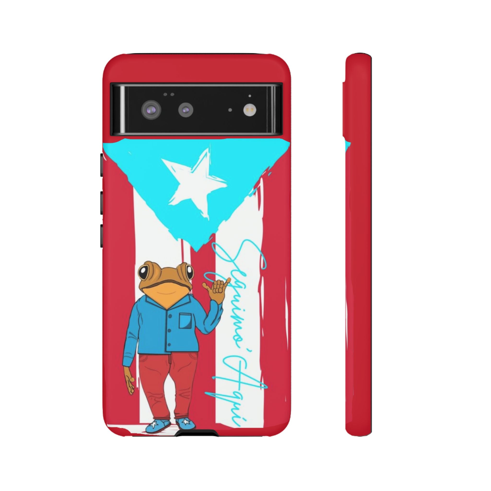 Puerto Rican Flag Frog Design ("Señorita Hops")Phone Case Isla del Encanto Phone Case – Puerto Rican Style