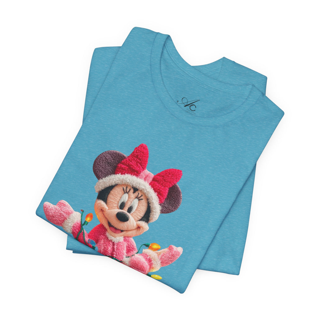 Minnie Mouse Holiday Lights T-Shirt Festive Holiday Designs