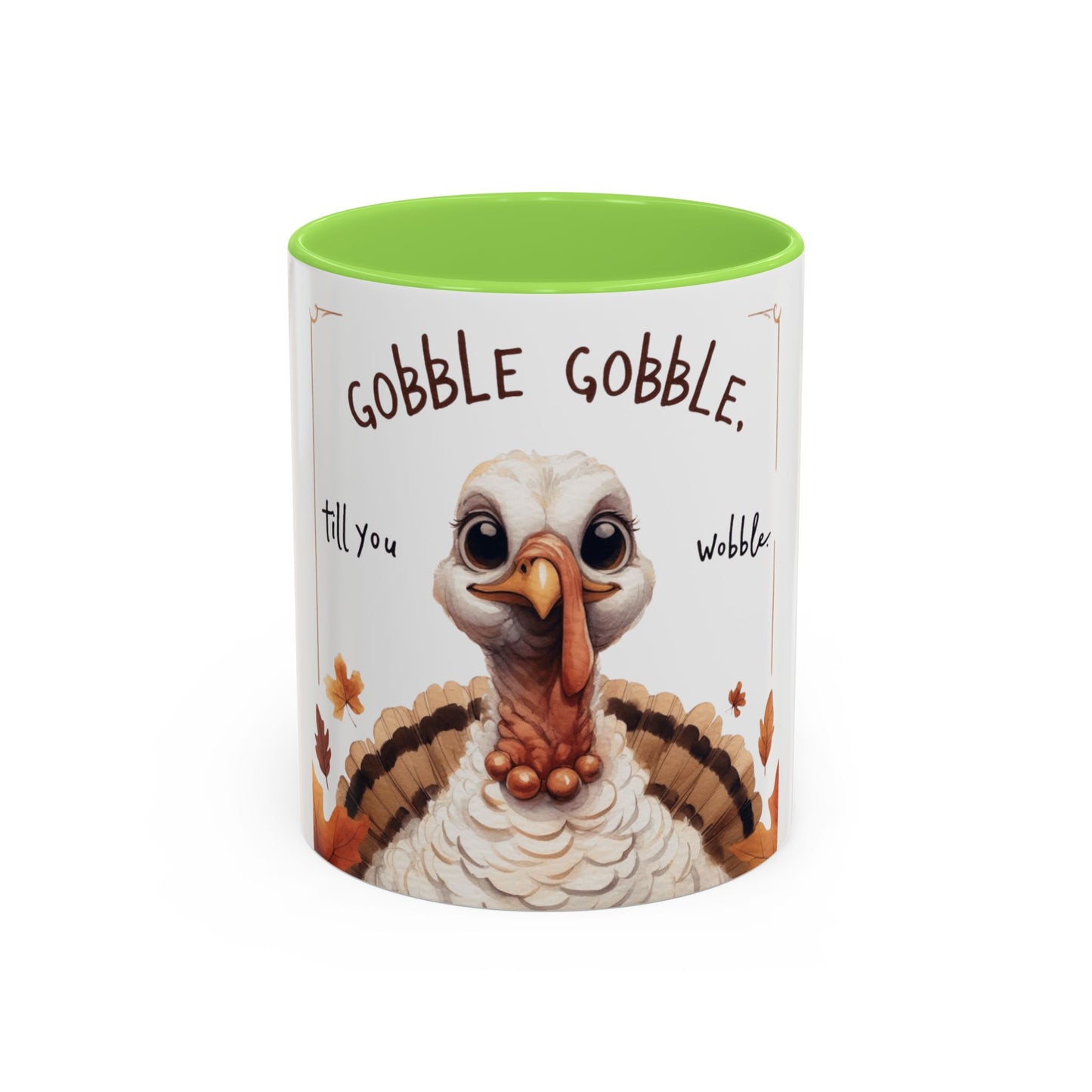 Mix cozy, aesthetic, and autumn-inspired sayings 🍁 Whimsical Thanksgiving Mug - Gobble Gobble Design