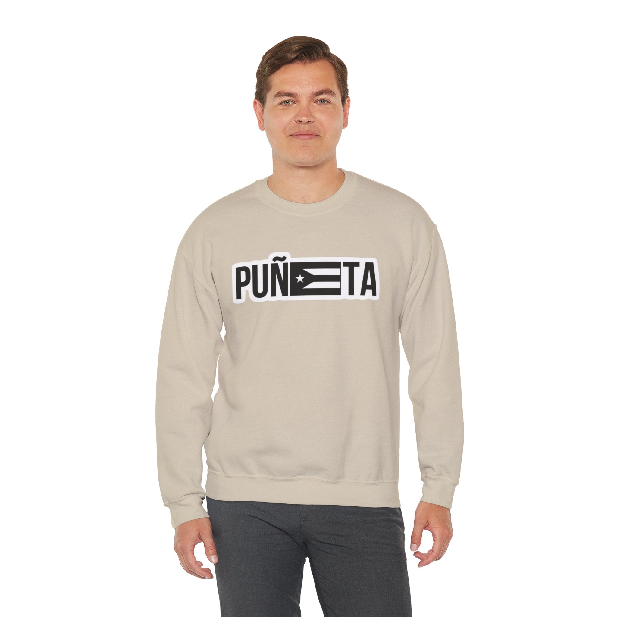 Puñeta Sweatshirt  Puerto Rican Flag Graphic Crewneck