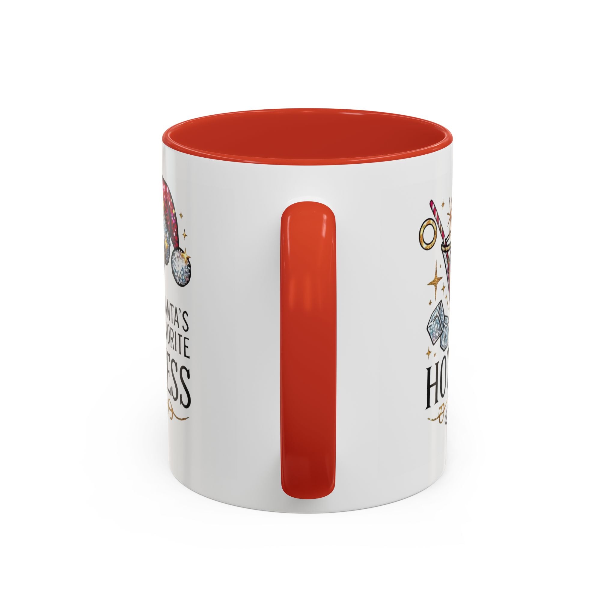 Accent Coffee Mug - "Santa's Favorite Hot Mess" Holiday Cocktail Mug (11/15 oz)