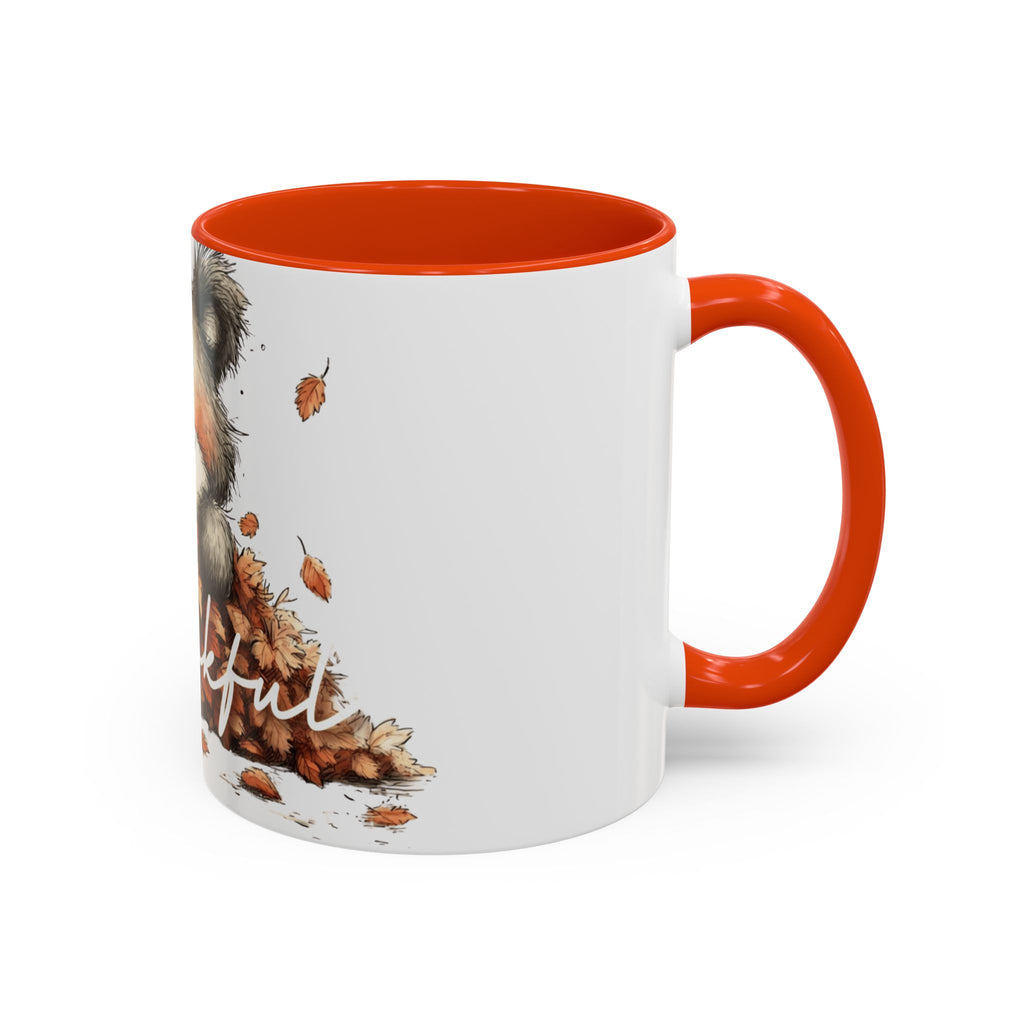 Thankful Bear Autumn Mug — Cute Fall Coffee Cup (11oz, 15oz)