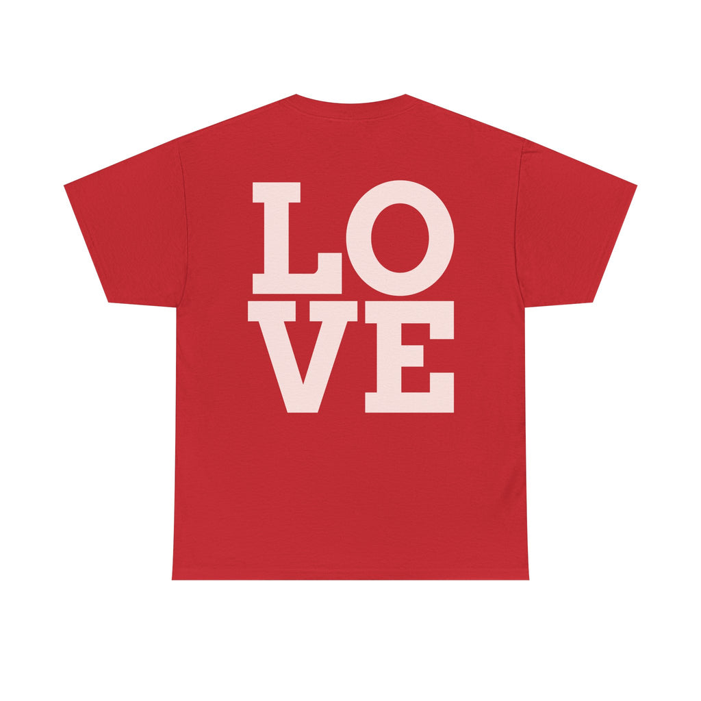 Pink Heart Cherries Tee  LOVE Graphic Valentine T-Shirt