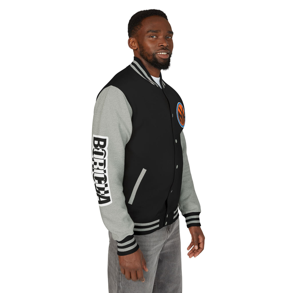 Basketball-Inspired Letterman Jacket — Men's Retro Varsity Sports Jacket Jose AlvarTribute Varsity Jacket