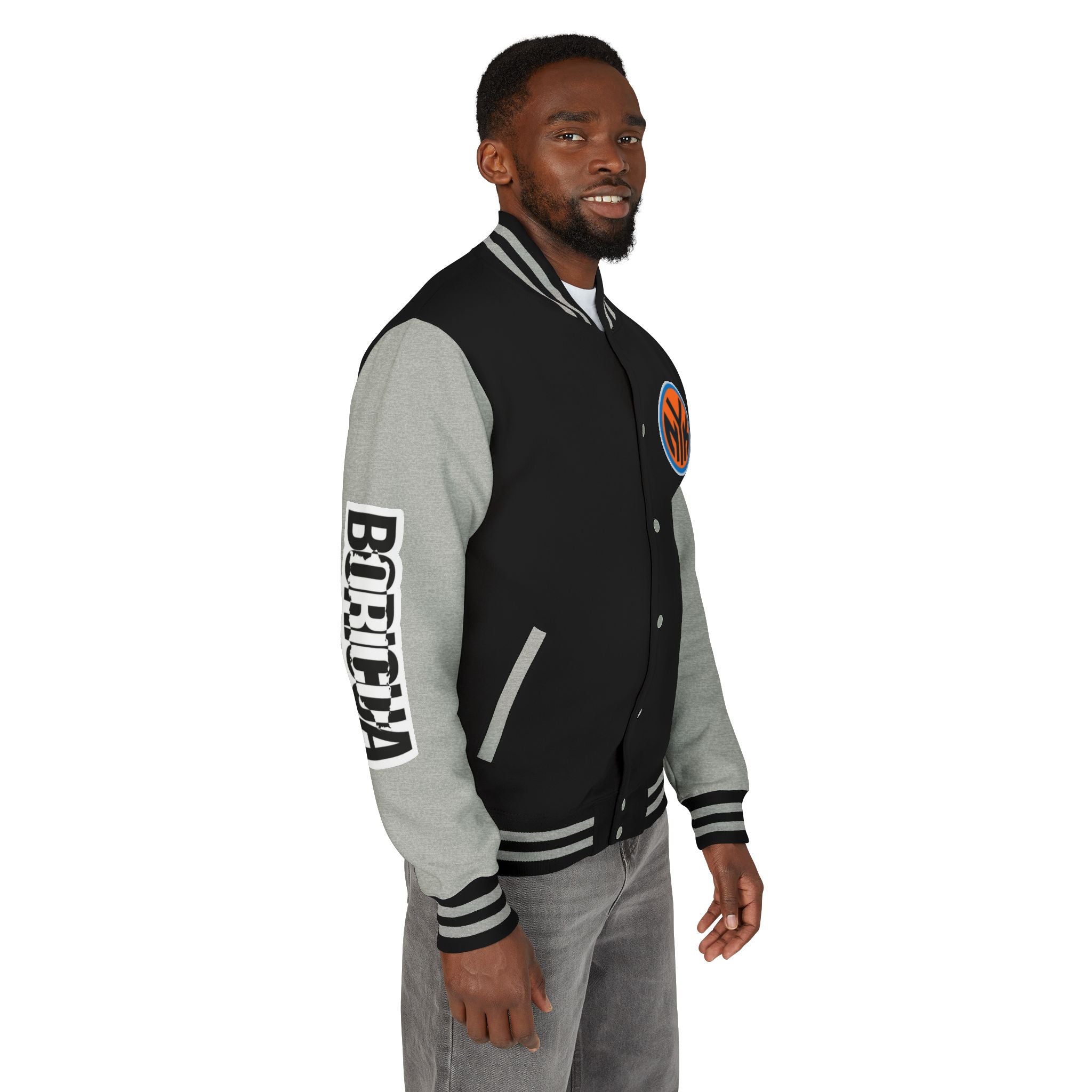 Basketball-Inspired Letterman Jacket — Men's Retro Varsity Sports Jacket Jose AlvarTribute Varsity Jacket
