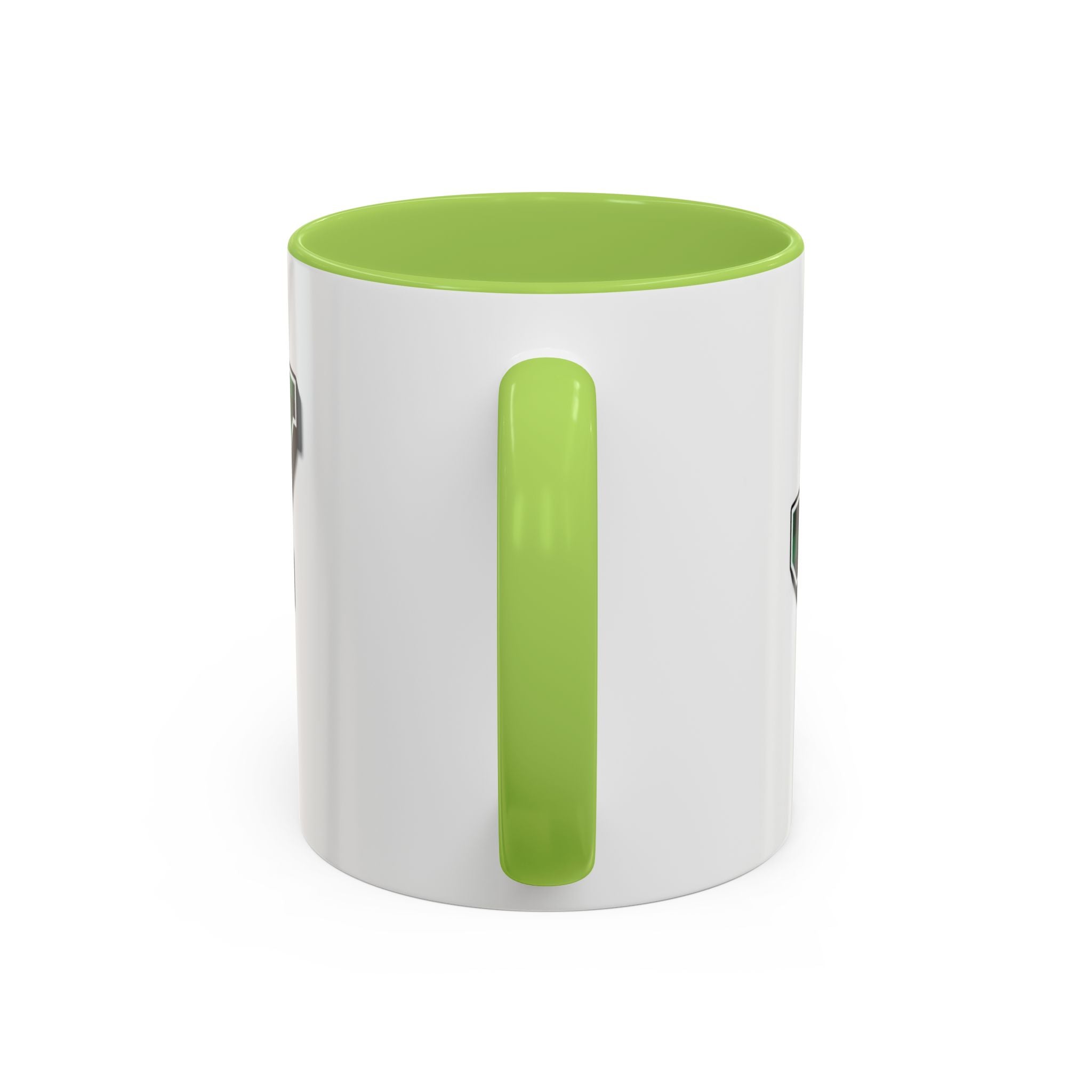 Holly Christmas Accent Coffee Mug — Green Plaid Holiday Gift (11/15oz)