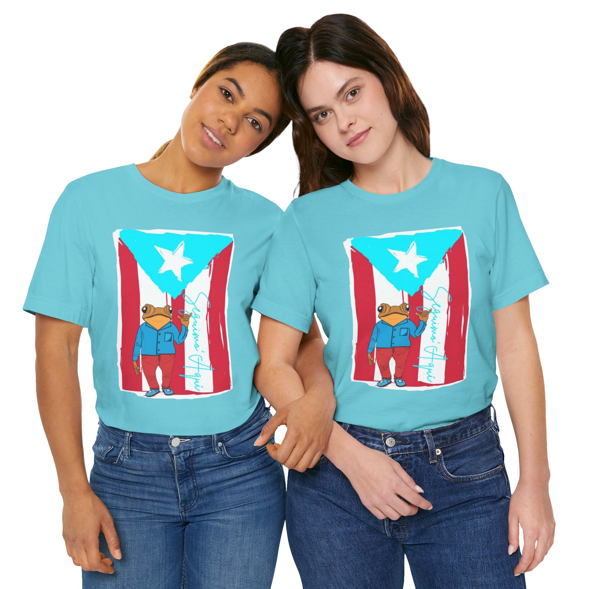 Puerto Rican Coqui Flag T‑Shirt  Boricua Pride Tee