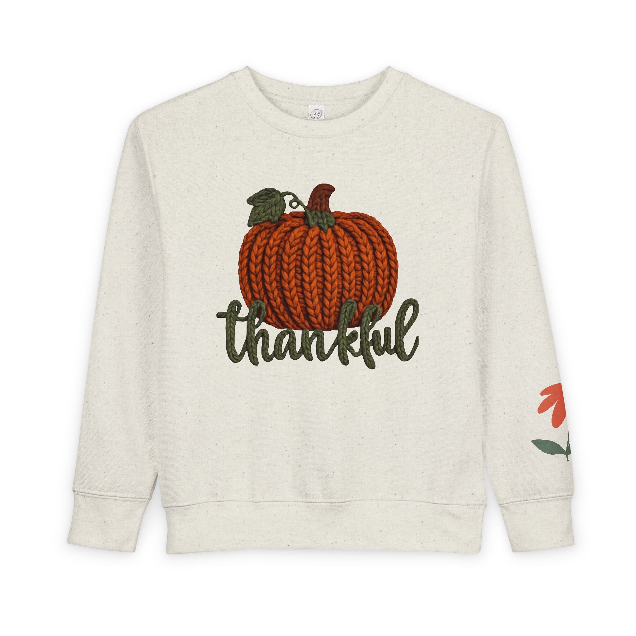 Toddler Sweatshirt  "Thankful" Pumpkin Fall Pullover