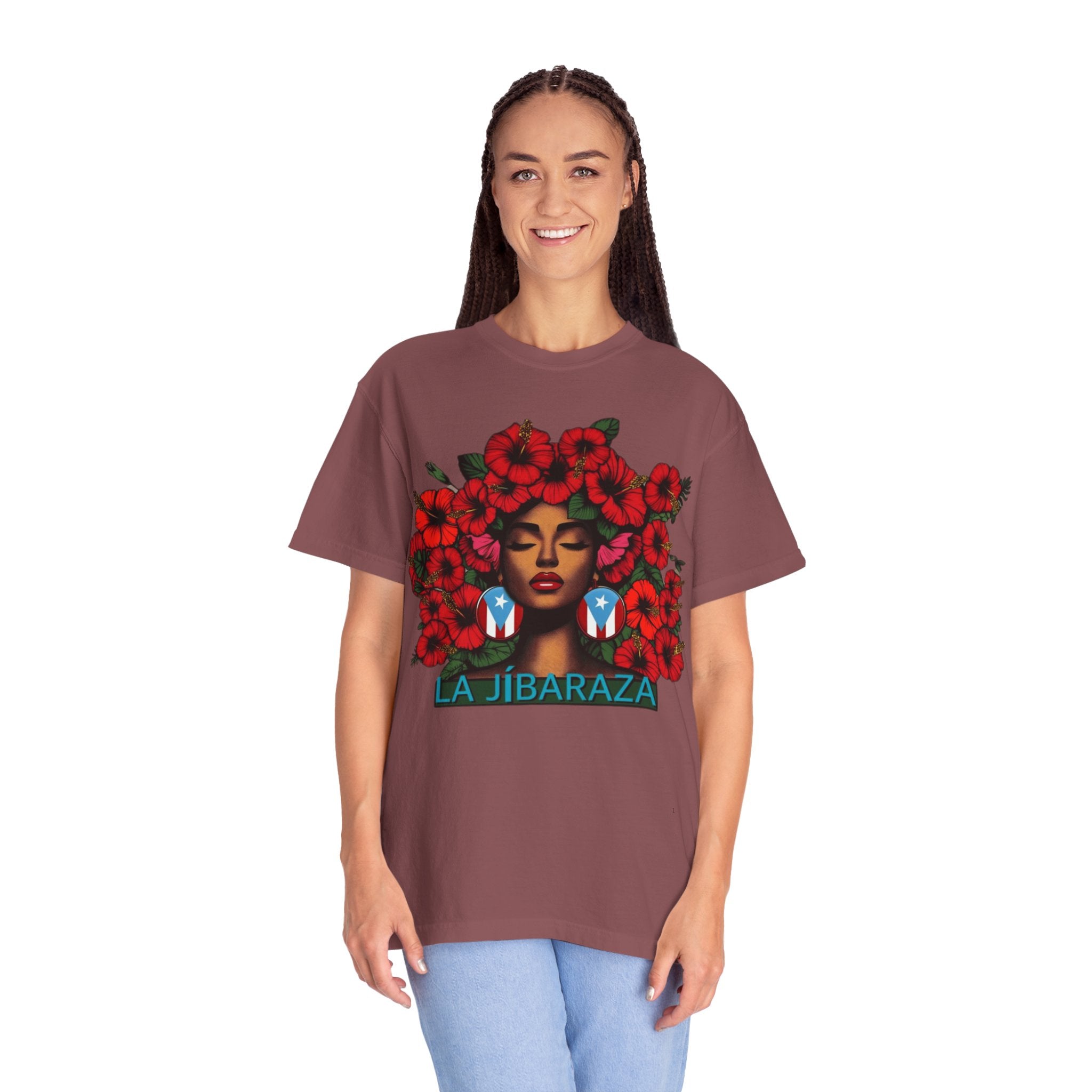 Puerto Rico Navidades T-Shirt — "La Jíbaraza" Floral Puerto Rican Pride Tee