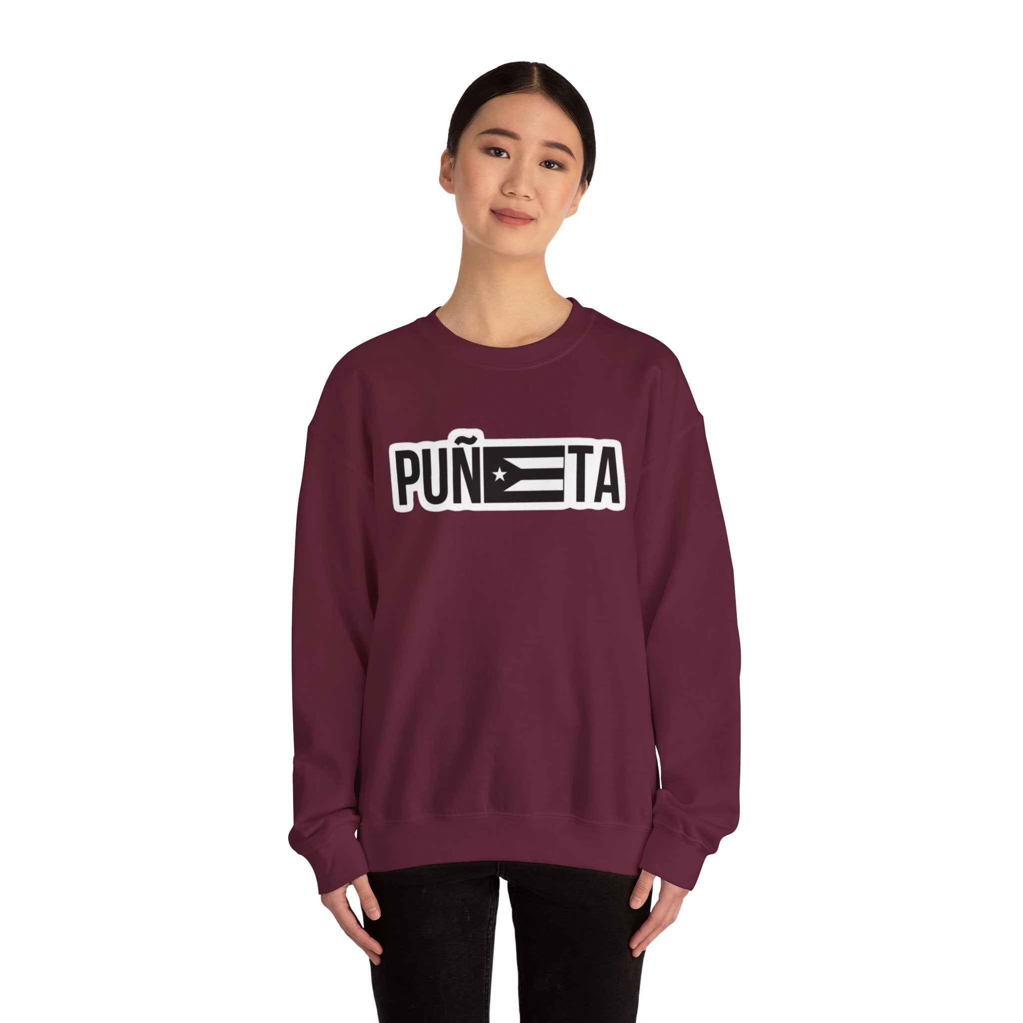 Puñeta Sweatshirt  Puerto Rican Flag Graphic Crewneck