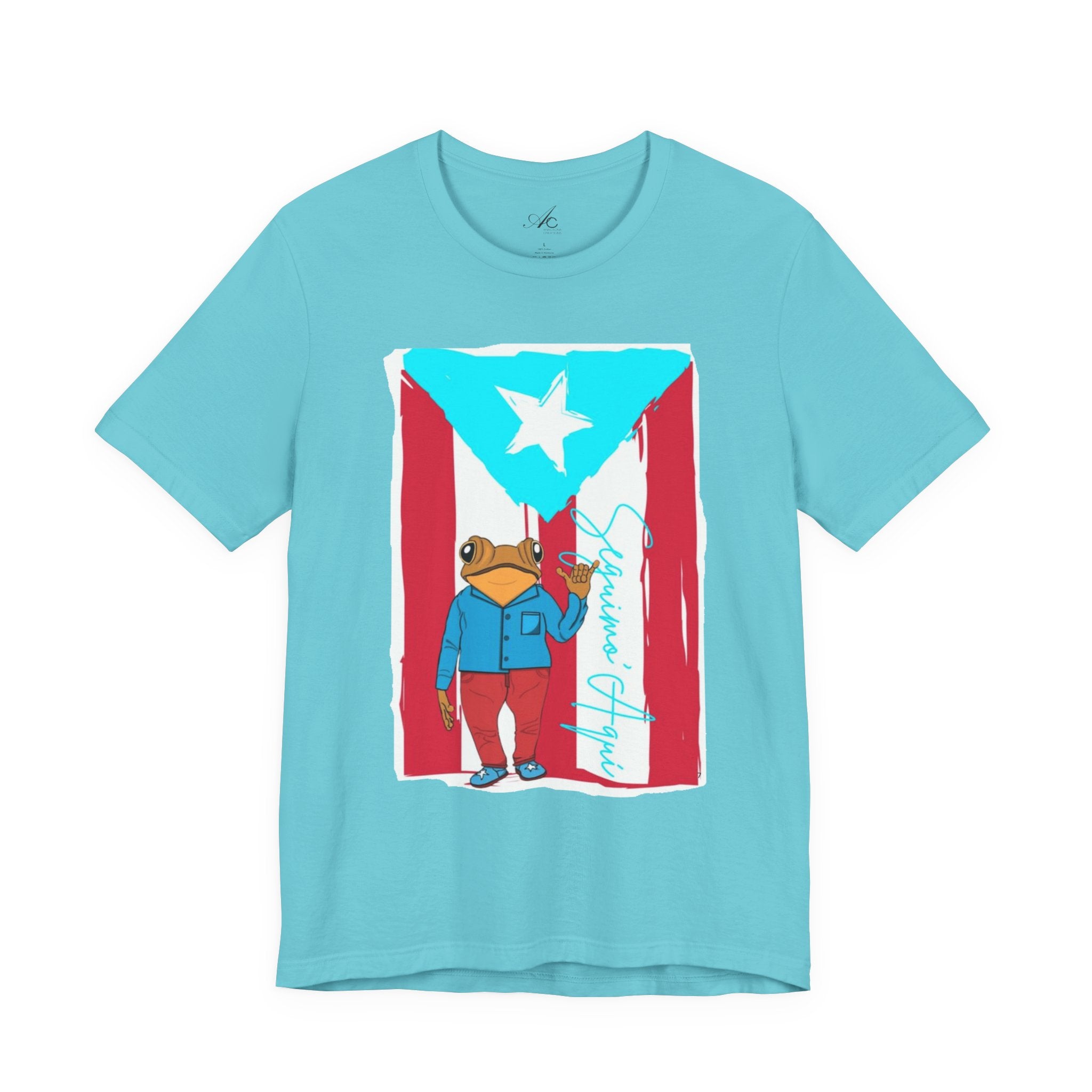 Puerto Rican Coqui Flag T‑Shirt  Boricua Pride Tee