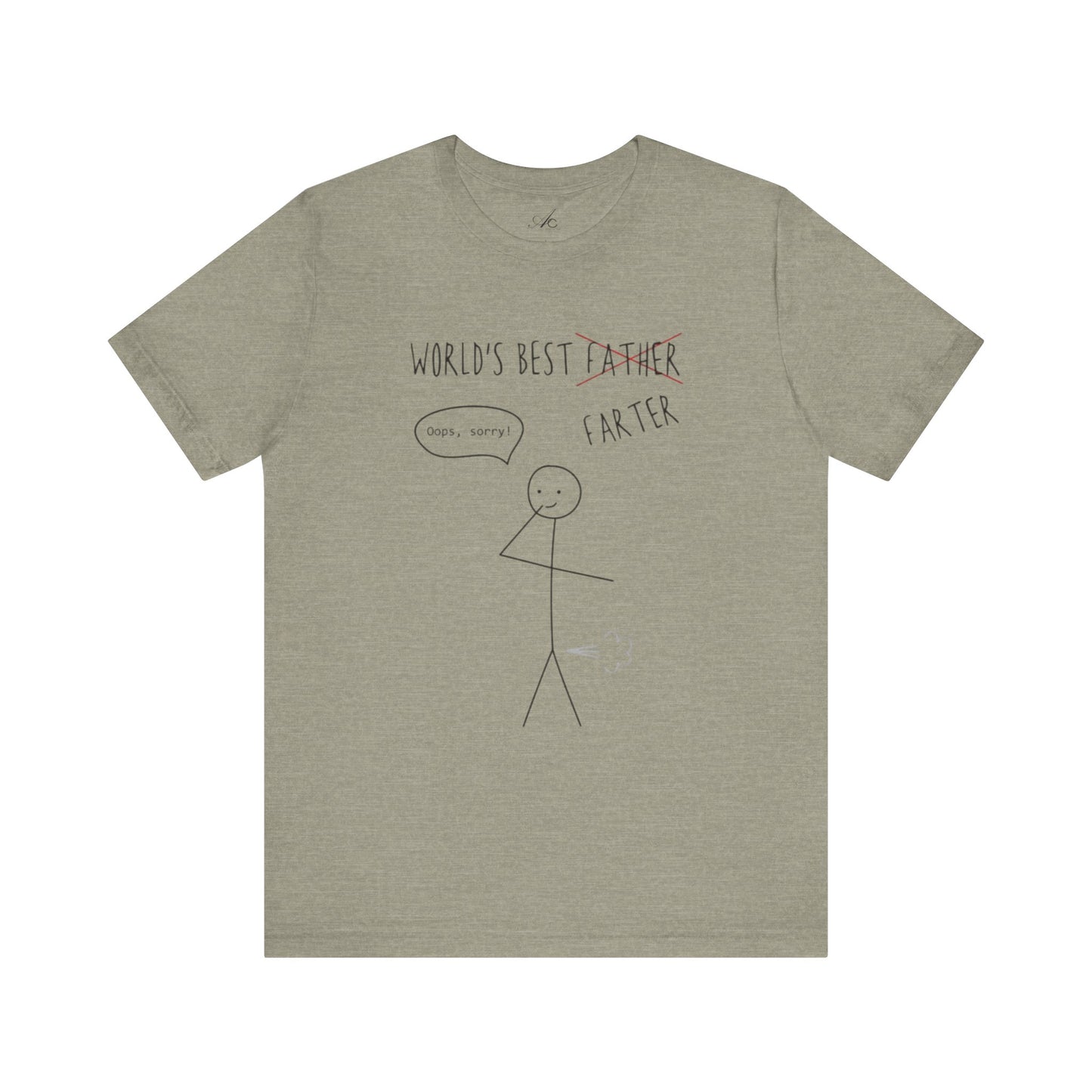 Funny Unisex T-Shirt for Dad, World's Best Farter Tee, Best Dad Ever Shirt, Gift for Father's Day, Dad Humor Apparel