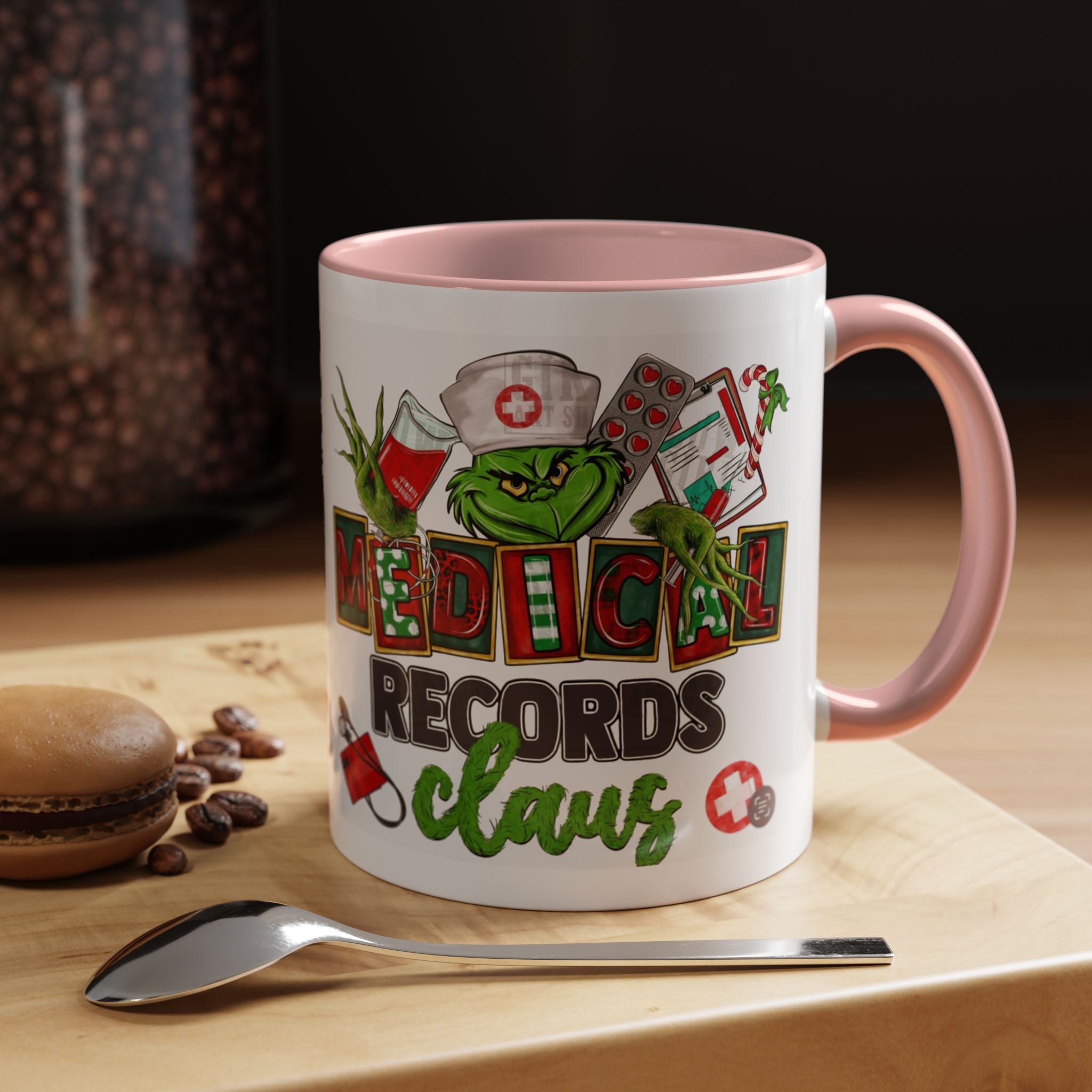 Medical Records Claus Coffee Mug — Funny Holiday Nurse & Medical Staff Gift (11/15oz) Medical Christmas Mug,