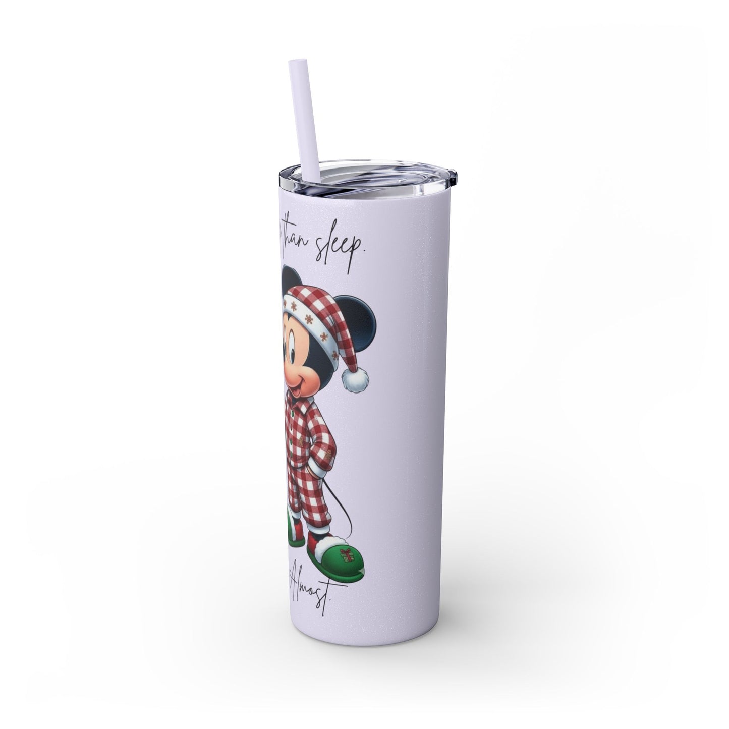 I Love You More Than Travel Tumbler — 20oz Skinny Cup with Straw