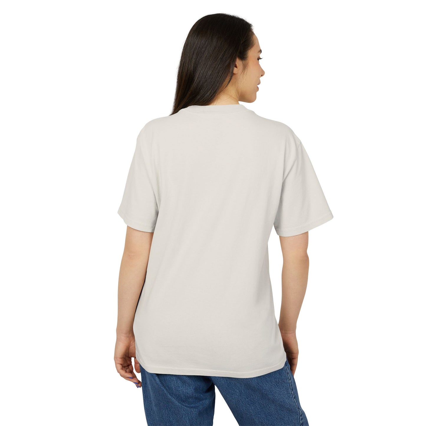 ✨ Let your outfit reflect your inner peace. Unisex Heavy Faded Tee with Whimsical Floral Design, Cute Gift, Casual Wear, Spring Style, Everyday Comfort