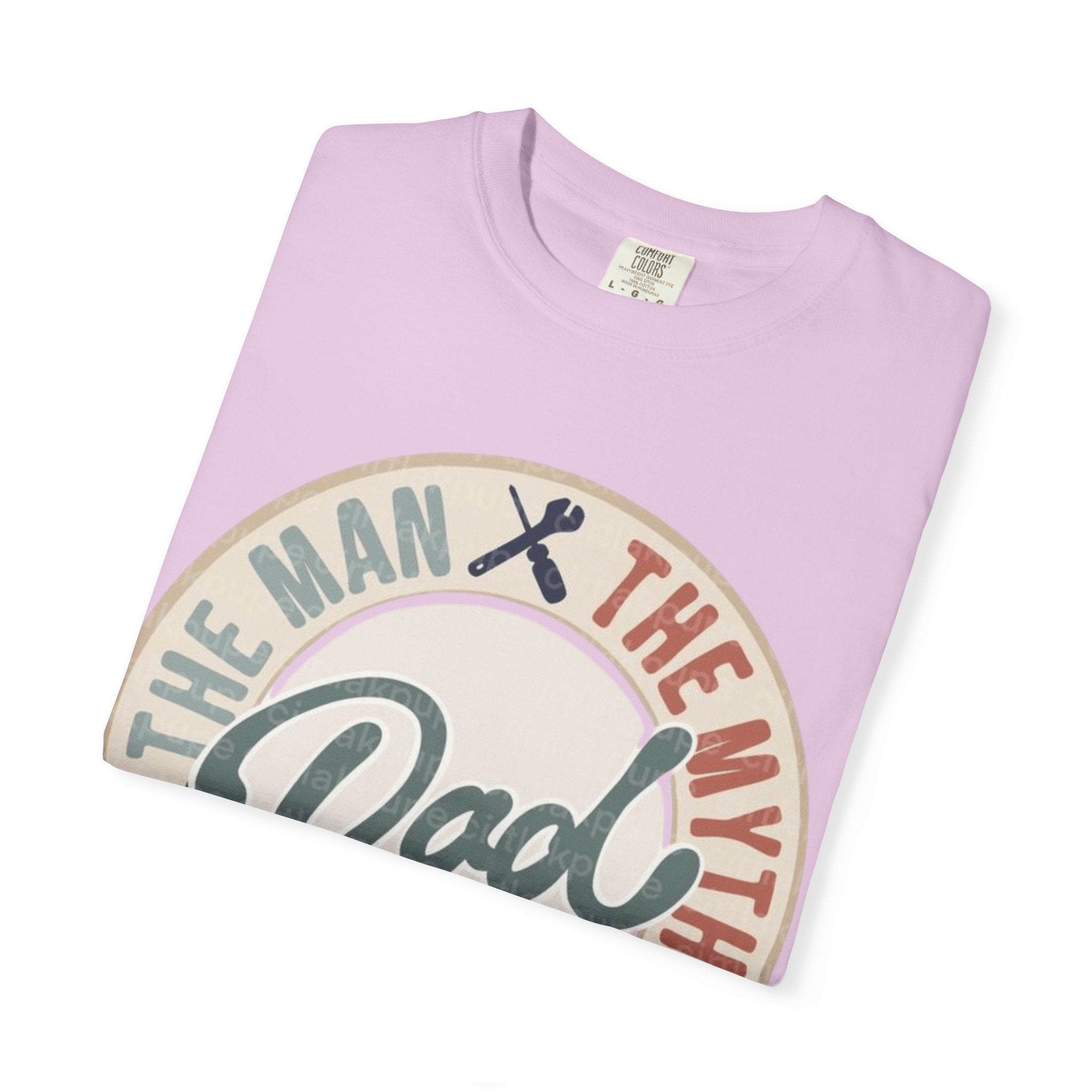 Dad Retro Badge T-Shirt — “Dad: The Man, The Myth, The Legend” Father’s Day Tee