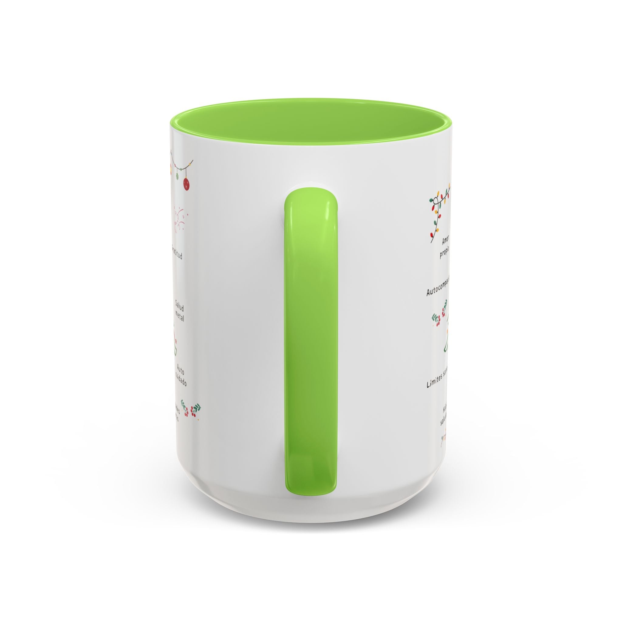 Mug — 'Adorna Tu Vida' Christmas Tree Spanish Holiday Coffee Mug (11oz/15oz)
