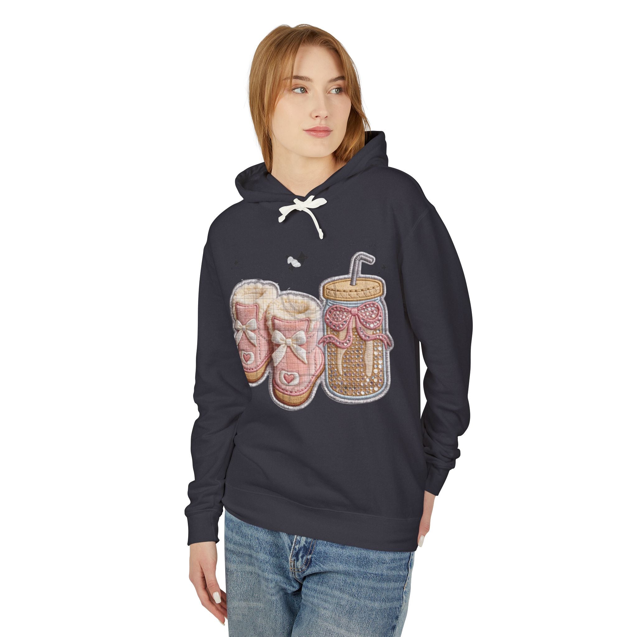 Cozy Baby Booties  Bottle Hoodie  Cute Newborn Nursing Mom Sweatshirt