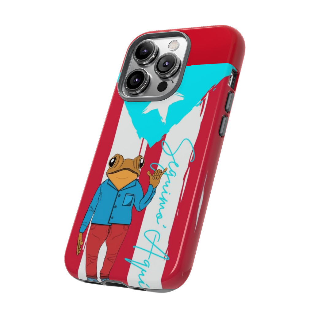 Puerto Rican Flag Frog Design ("Señorita Hops")Phone Case Isla del Encanto Phone Case – Puerto Rican Style