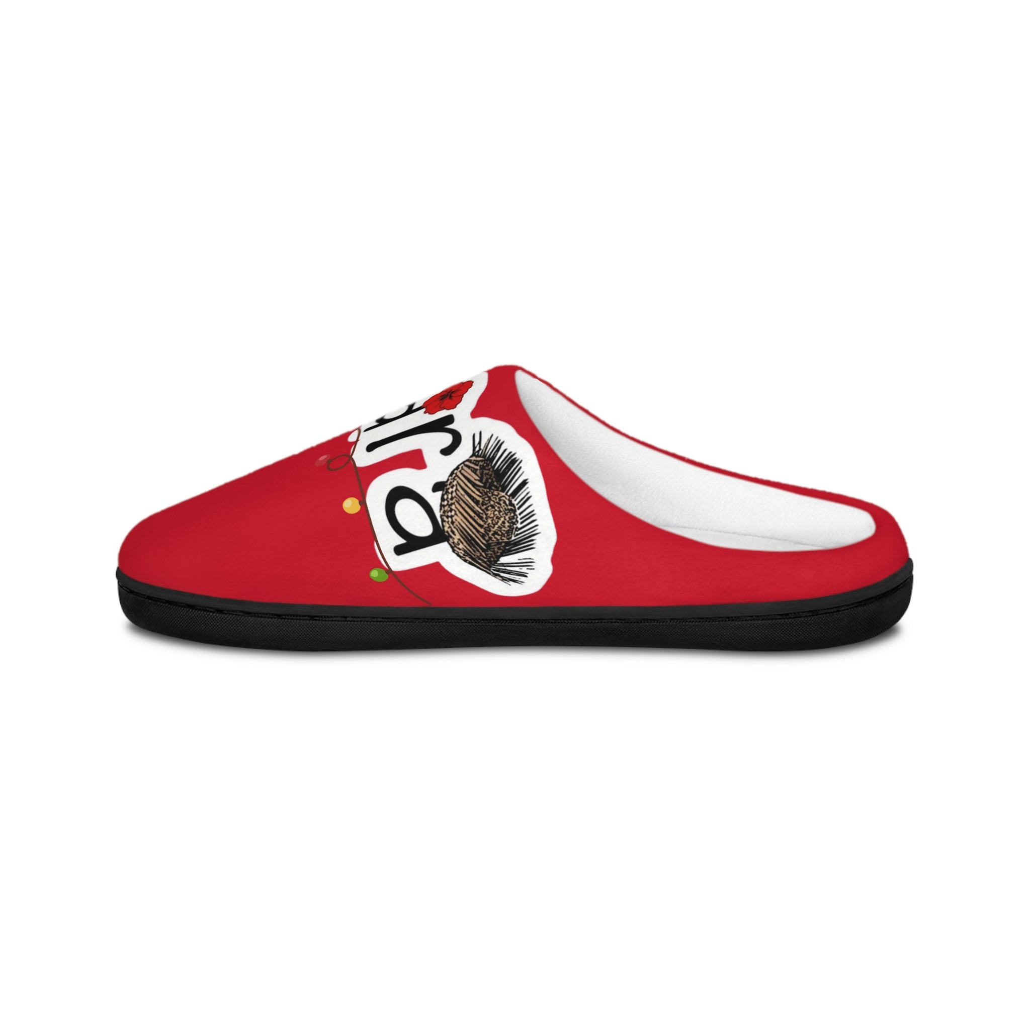 Boricua Jibara Christmas  Women's Indoor Slippers — 'Jingle' Holiday Cozy Slip-Ons