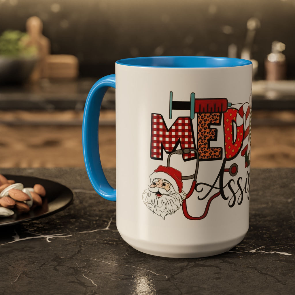 Medical Assistant Christmas Mug — Festive Colorful 11oz/15oz Coffee Cup Medical Christmas Mug