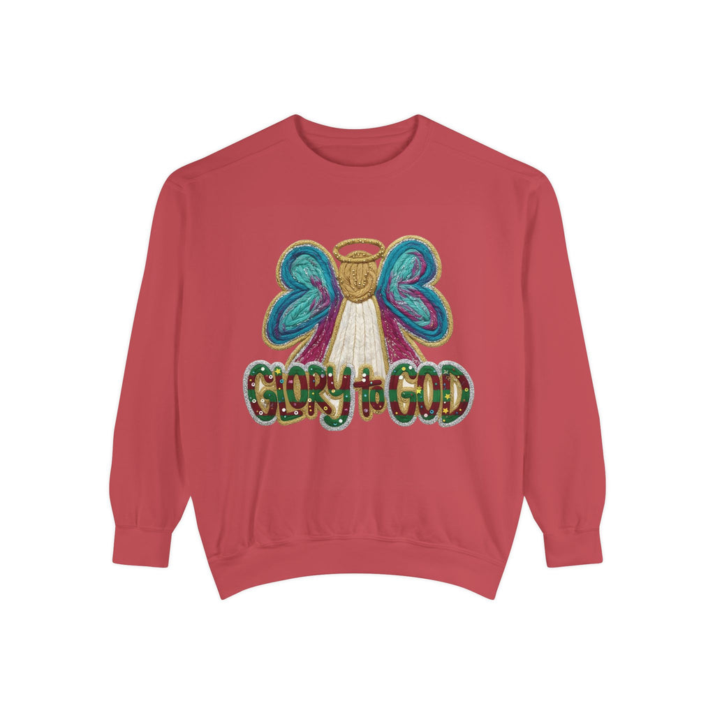 Glory to God Angel Sweatshirt Christmas Holiday Collection  Festive T-Shirt & Sweater