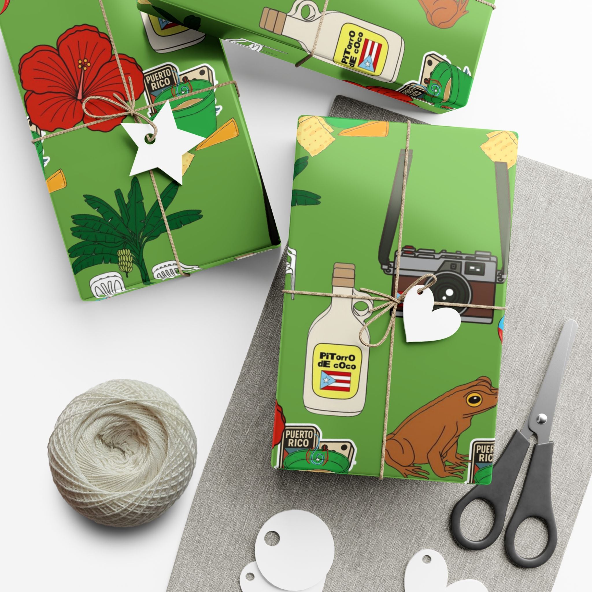 Navidad en Puerto Rico Wrapping Paper – Festive Boricua Holiday Gift Wrap 🇵🇷🎄