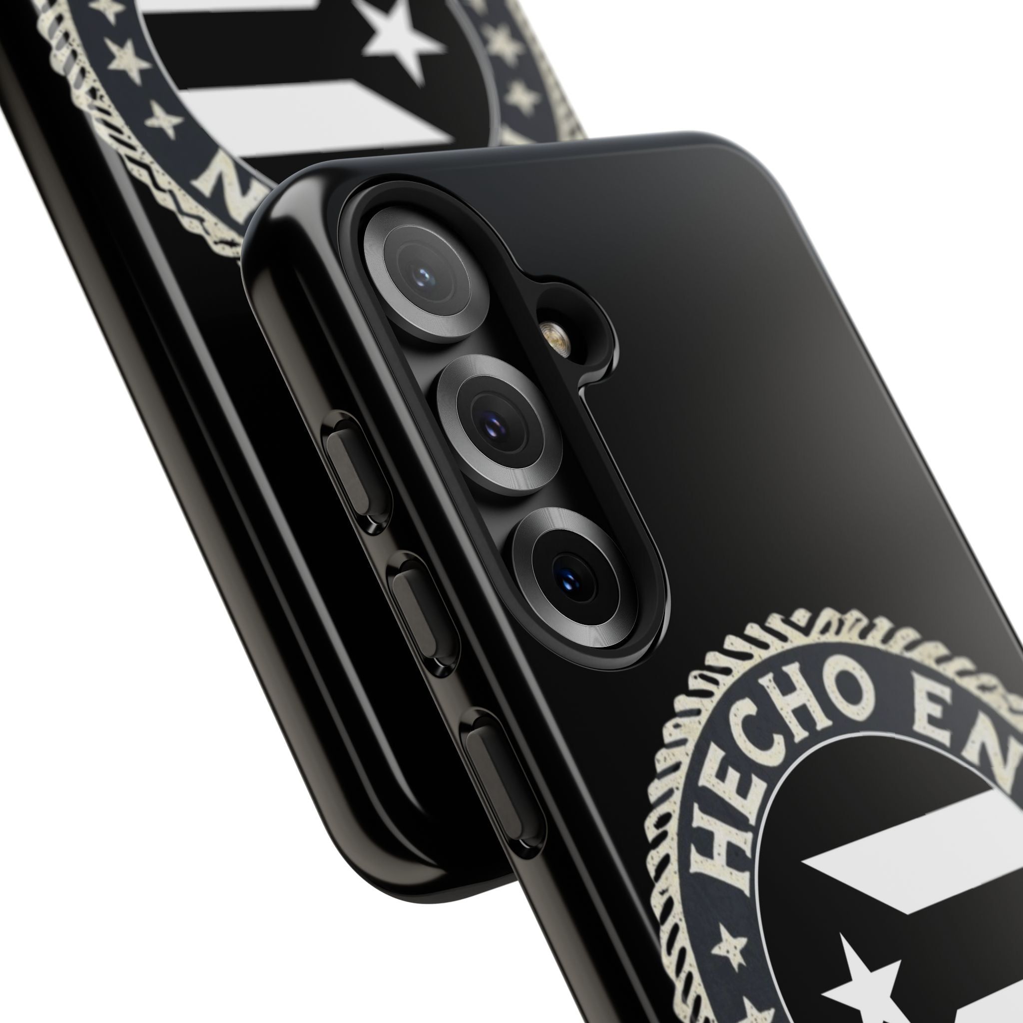 Hecho en Puerto Rico Phone Case  Puerto Rican Flag Emblem Tough Protective Cover