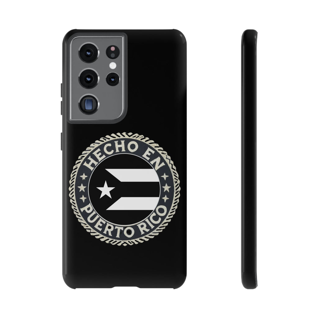Hecho en Puerto Rico Phone Case  Puerto Rican Flag Emblem Tough Protective Cover