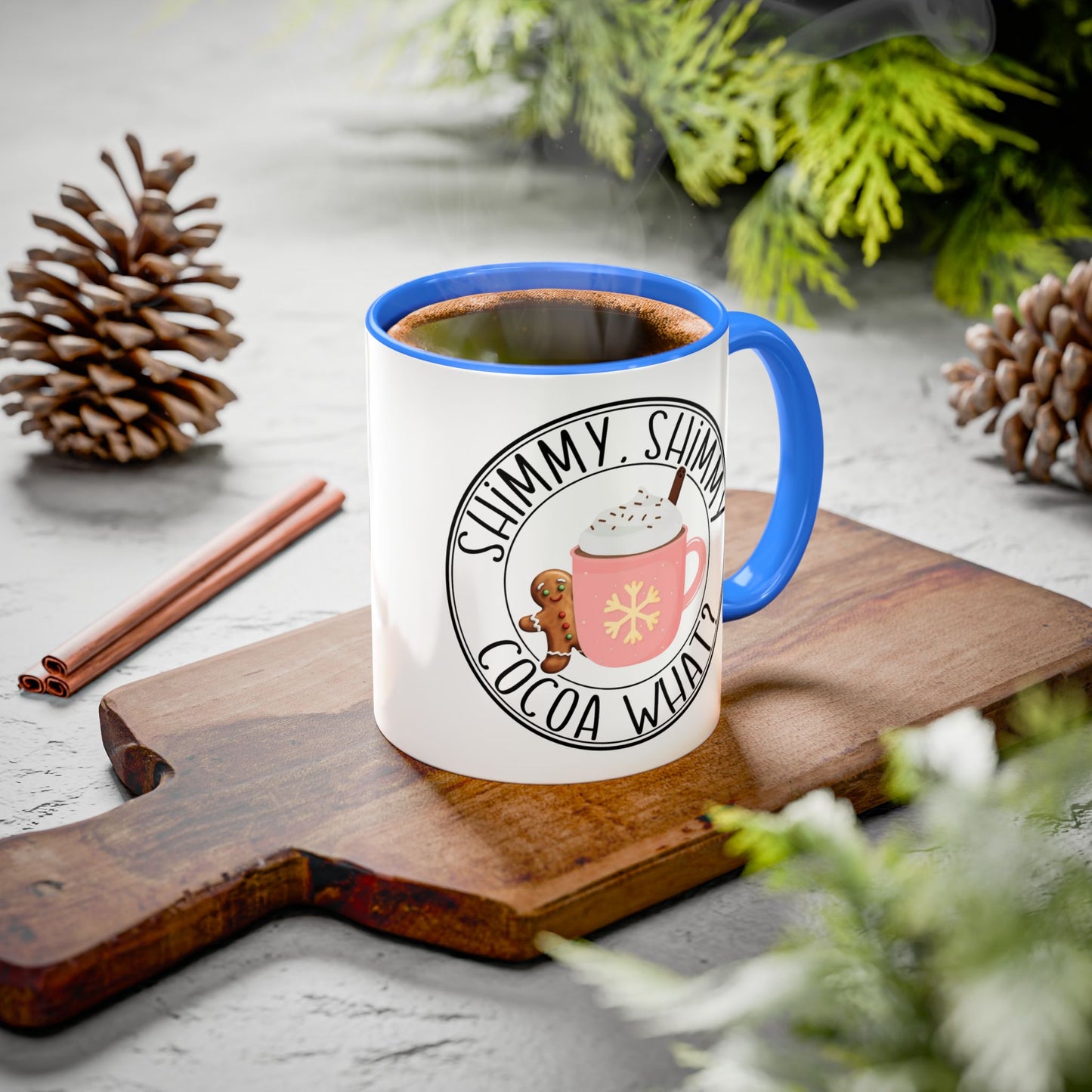 Cute Cocoa Mugs with Gingerbread Design Perfect for Winter Holiday CheerBeverage Cup Christmas Design