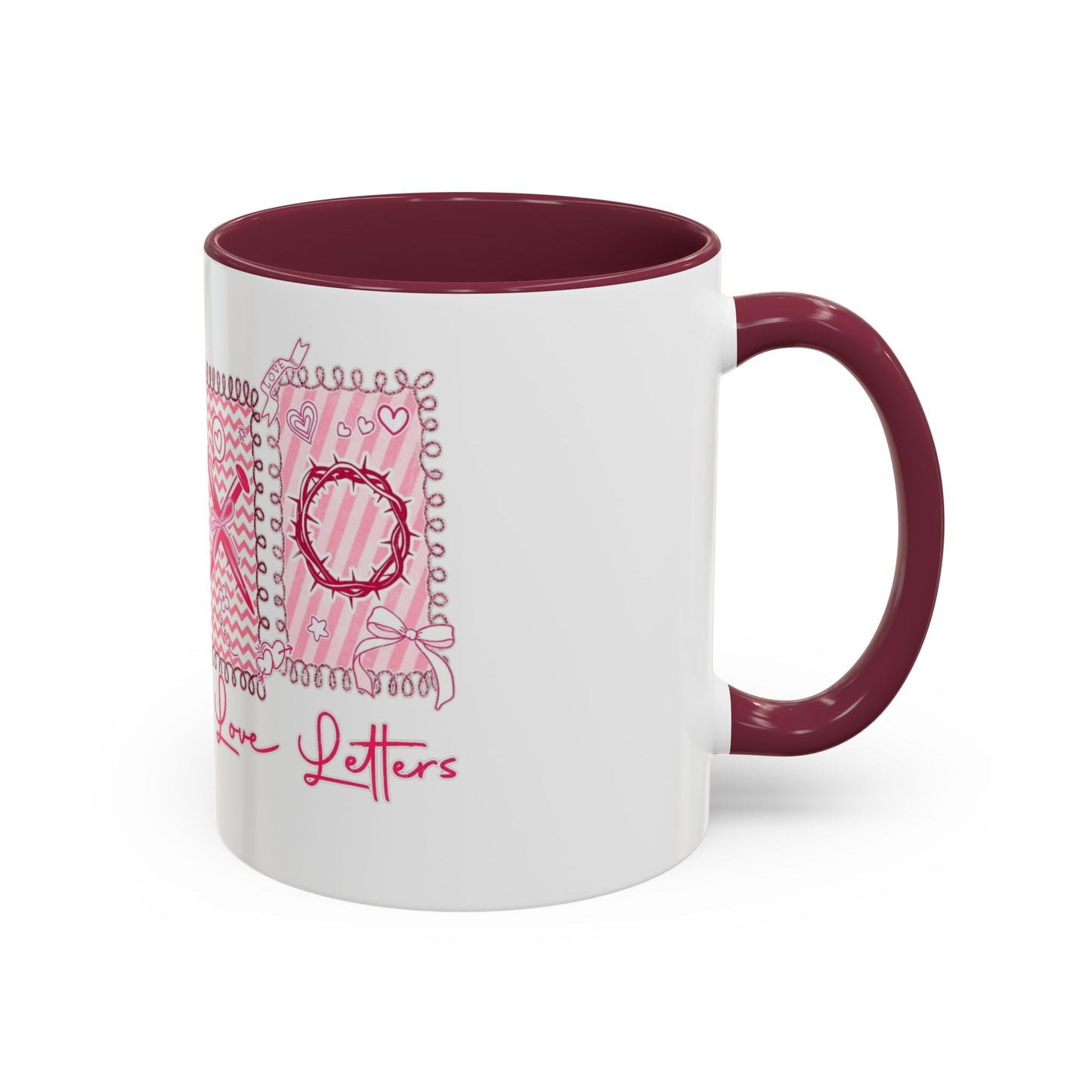 Love Letters XOXO Ceramic Mug — Colorful 11oz & 15oz Coffee Cup