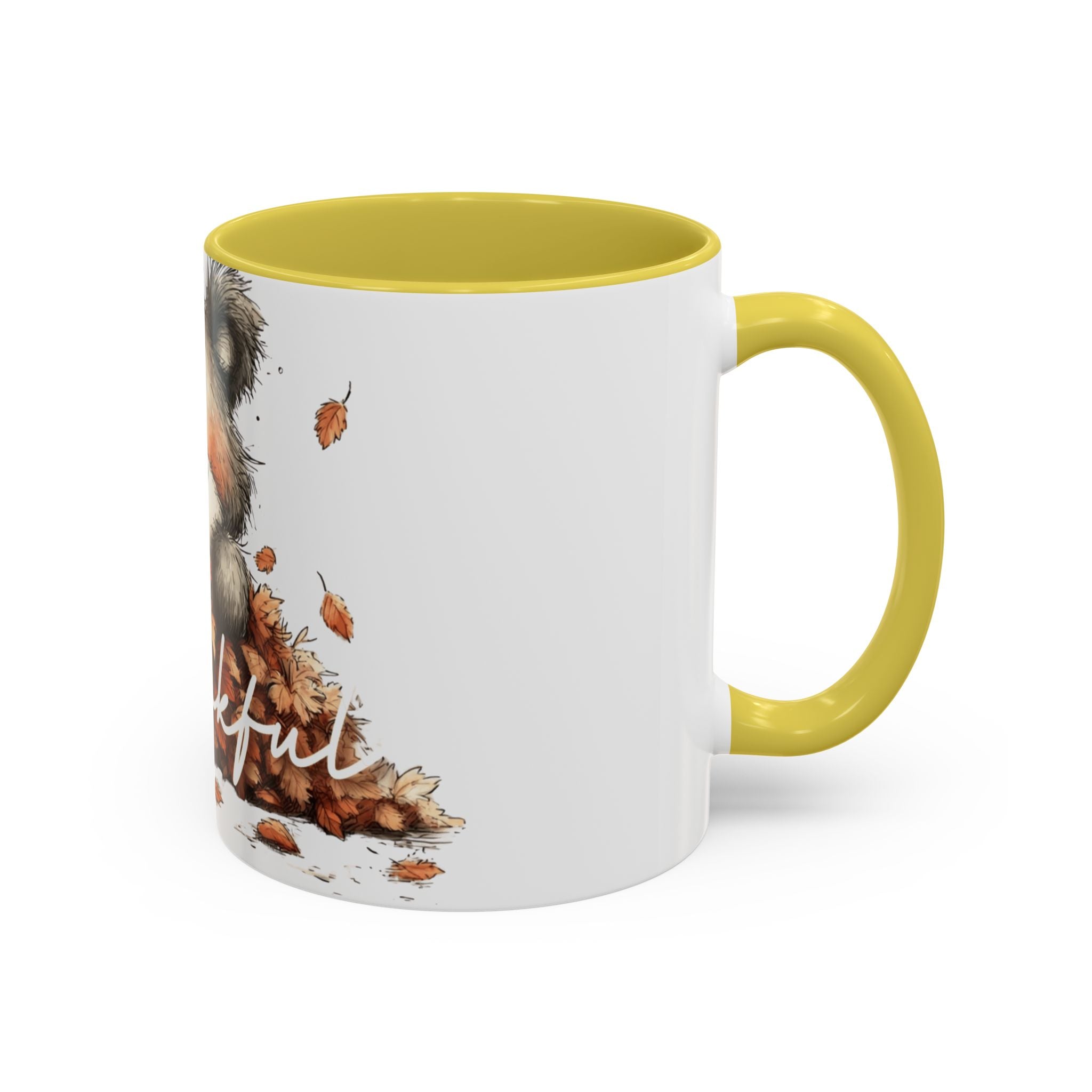 Thankful Bear Autumn Mug — Cute Fall Coffee Cup (11oz, 15oz)