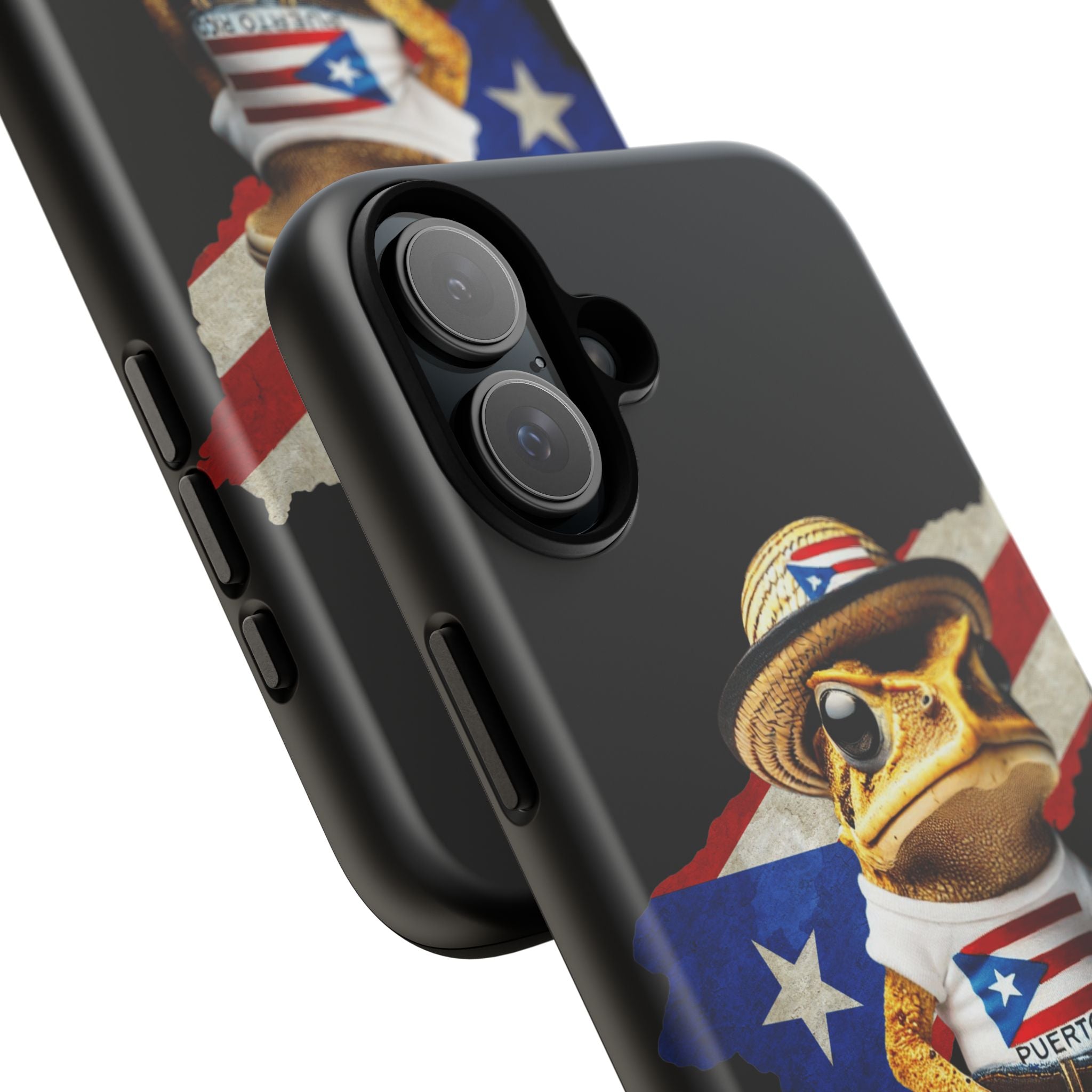 Puerto Rican Frog Tough Phone Case  Puerto Rico Flag Patriotic Protective Case