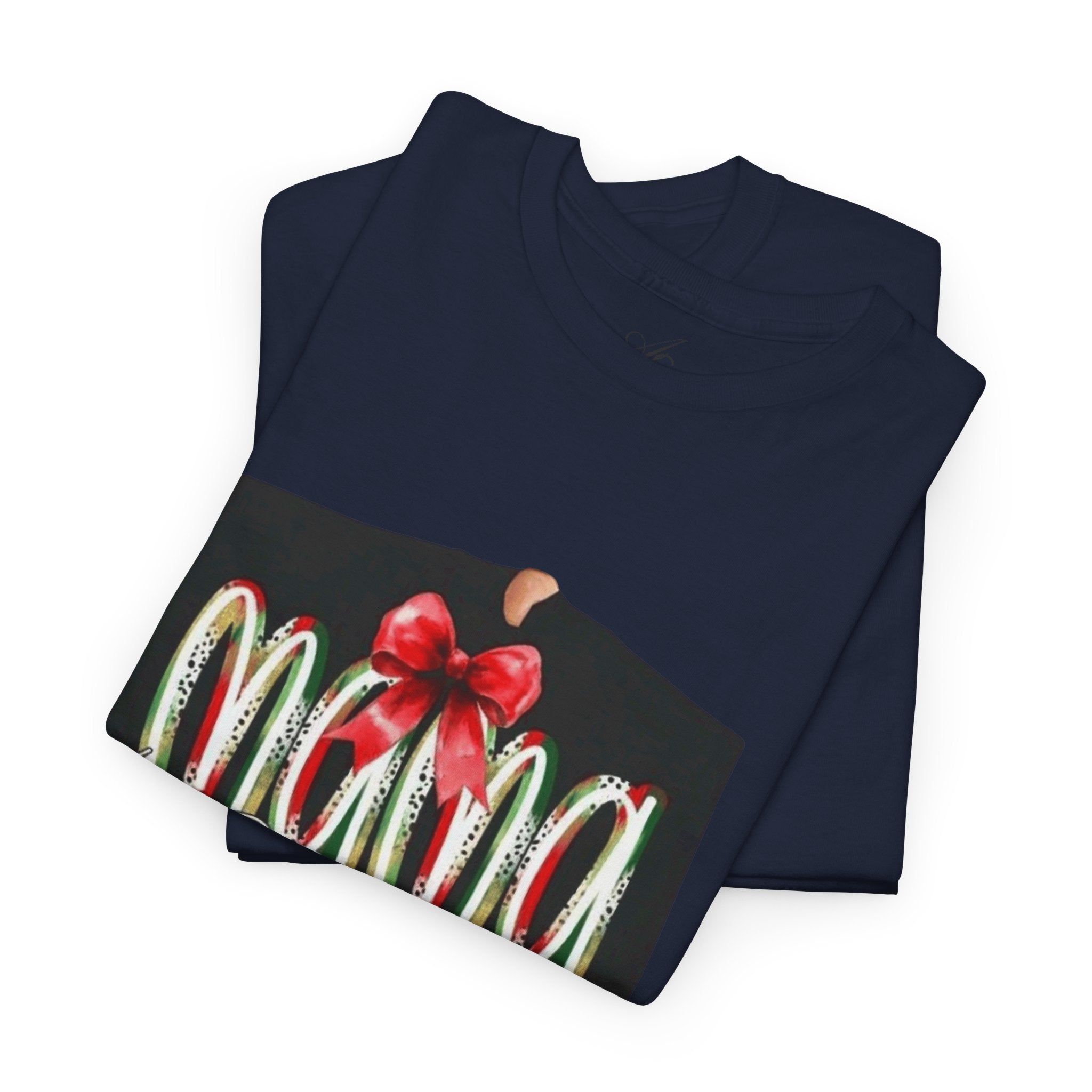 Festive Mama Tee, Cozy Holiday Shirt, Gift for Mom, Christmas T-Shirt, Unisex Cotton Tee