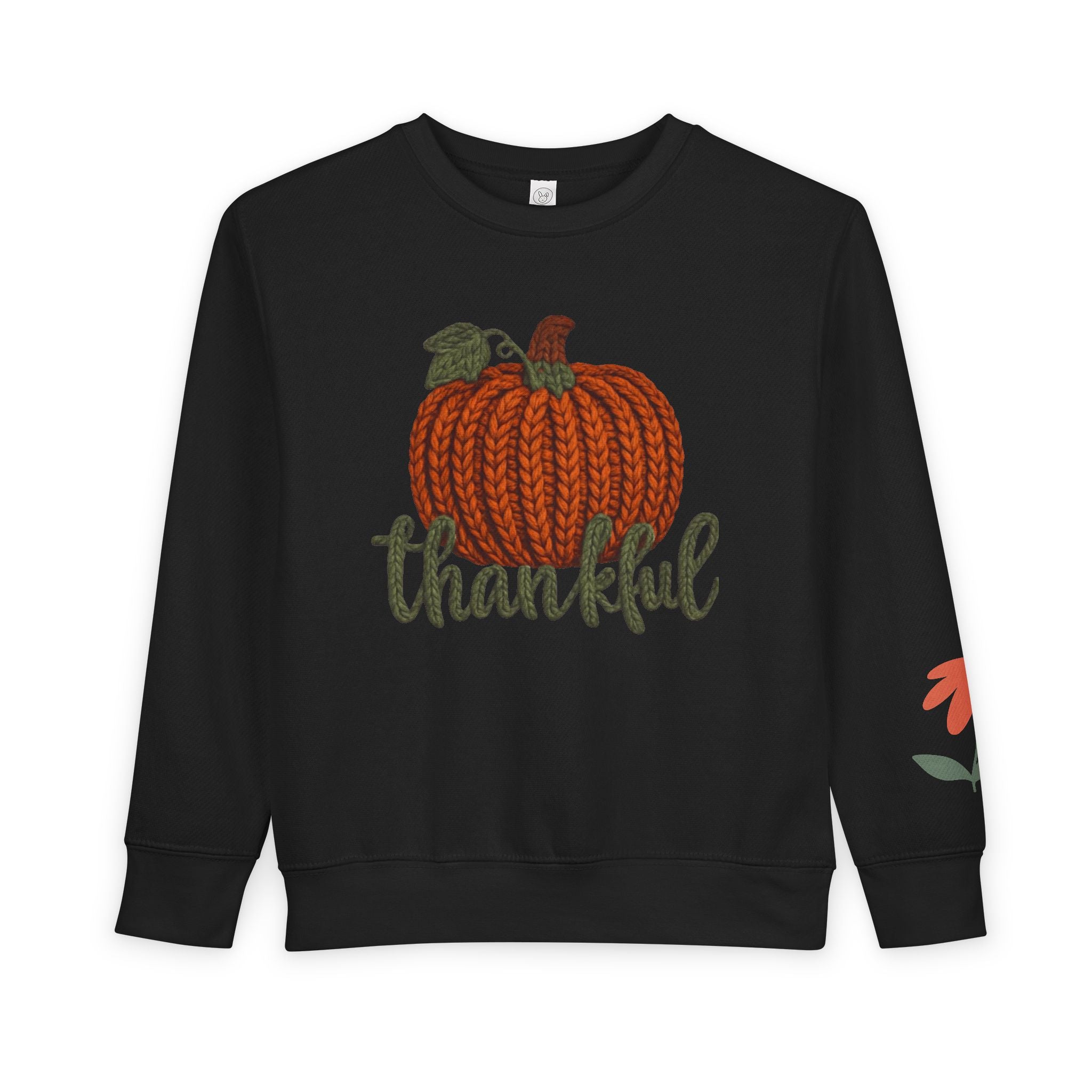 Toddler Sweatshirt  "Thankful" Pumpkin Fall Pullover
