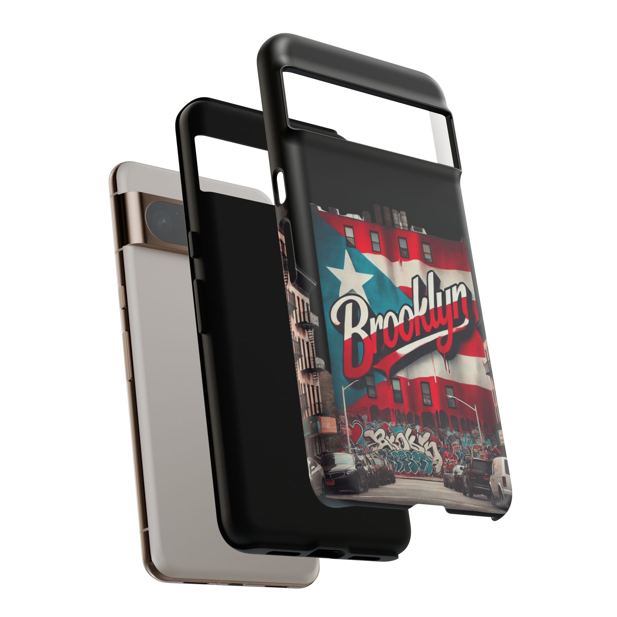 Brooklyn Street Art Phone Case  Urban Graffiti Protective Cover